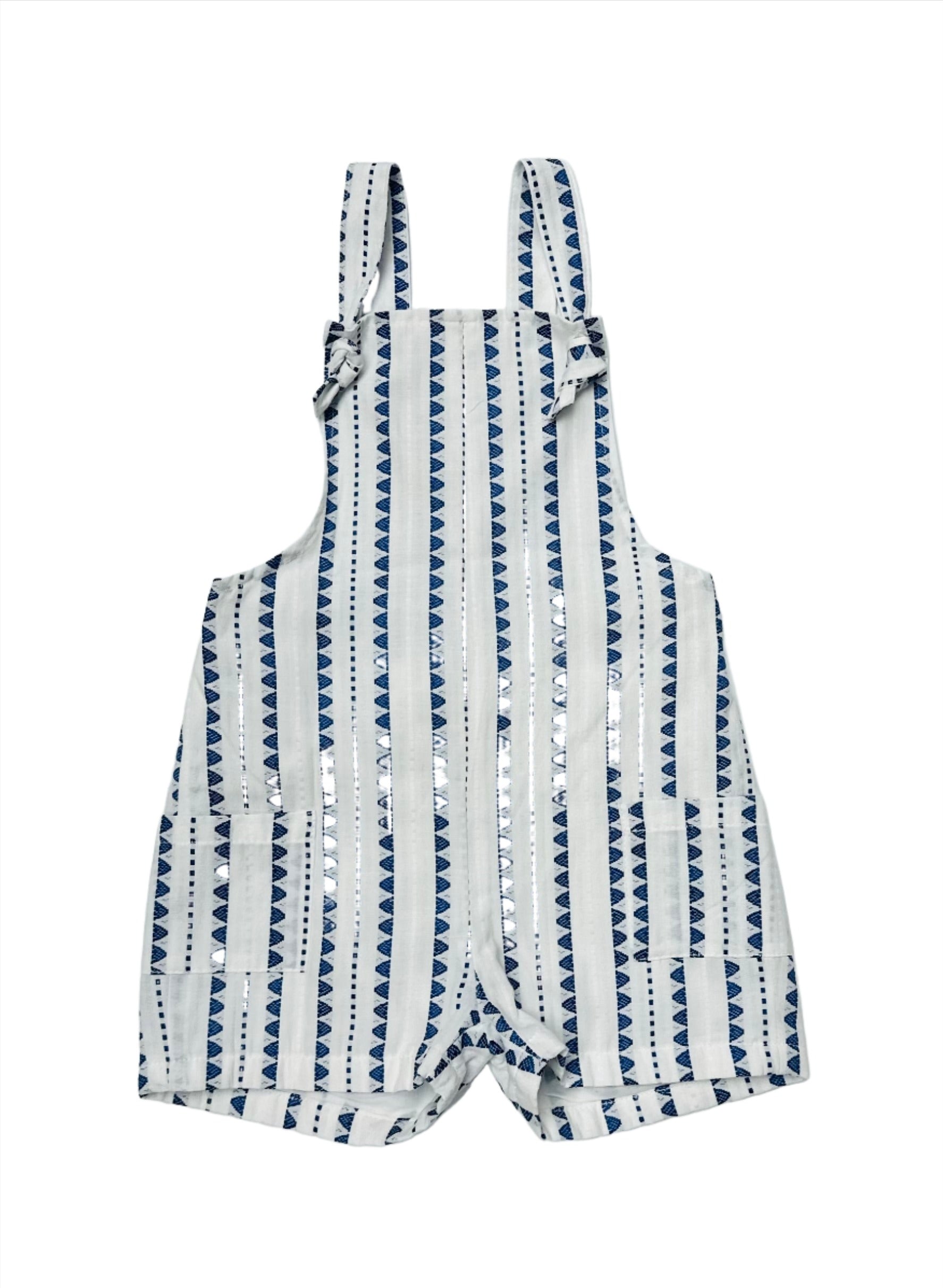 Claire scalloped overalls