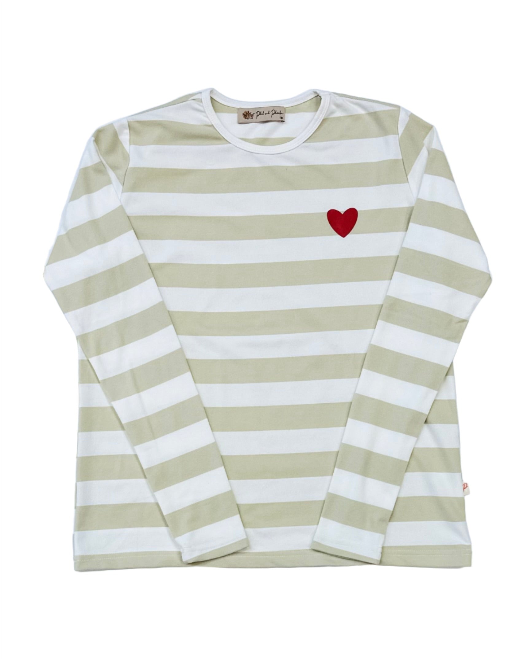 Phil & Phoebe pique heat stripe tee