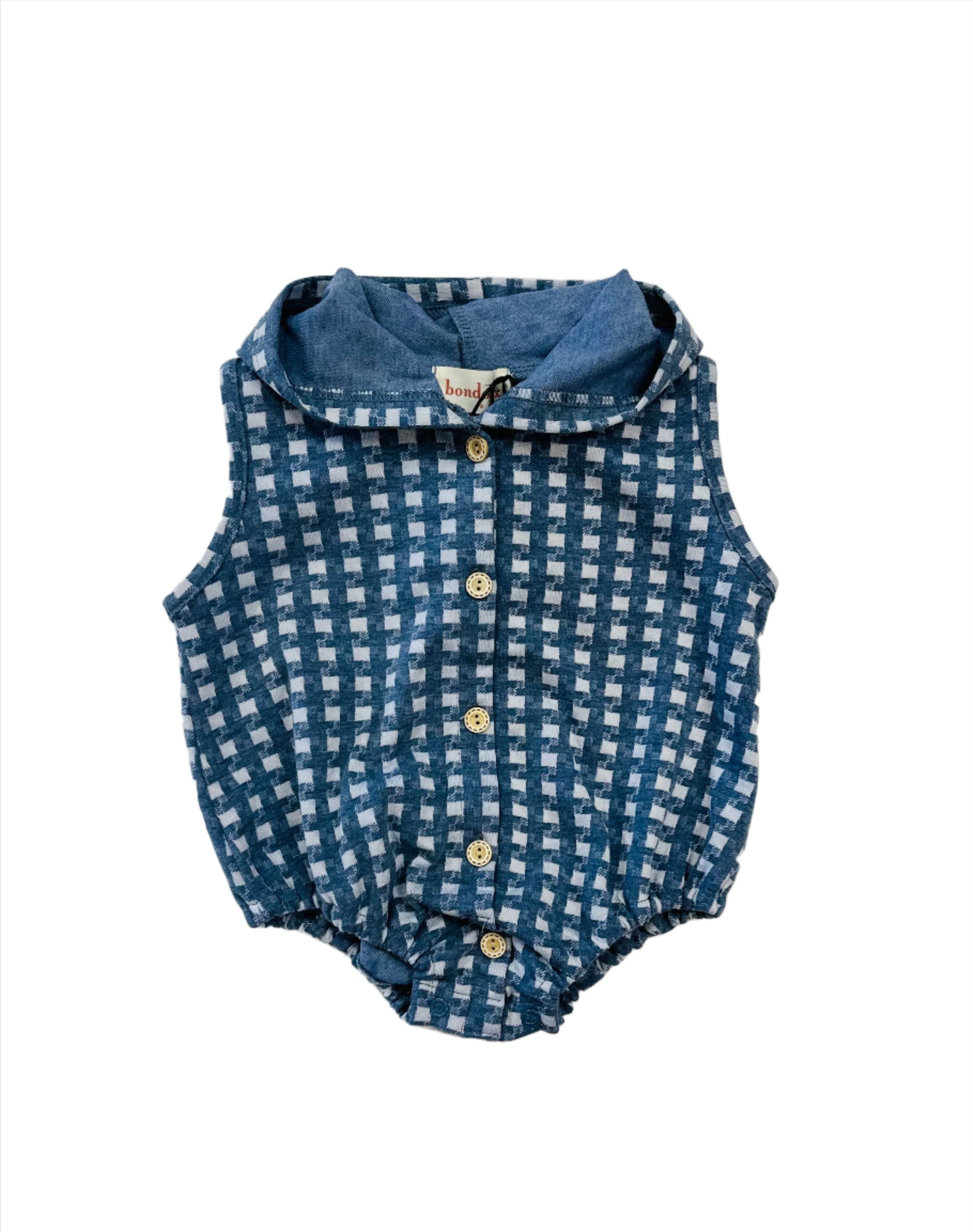 Bondoux checked romper