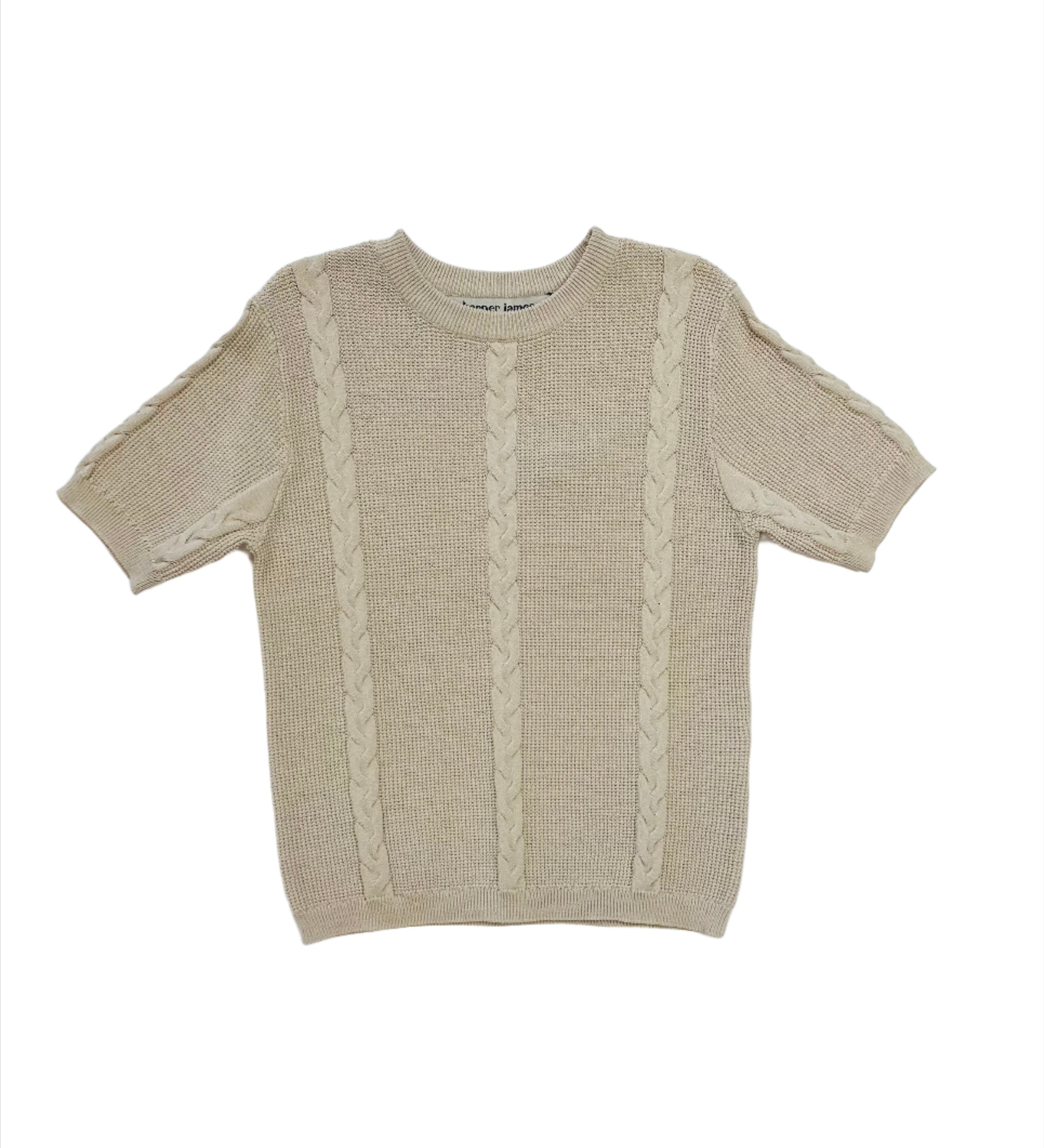 Harper James cable knit ss sweater