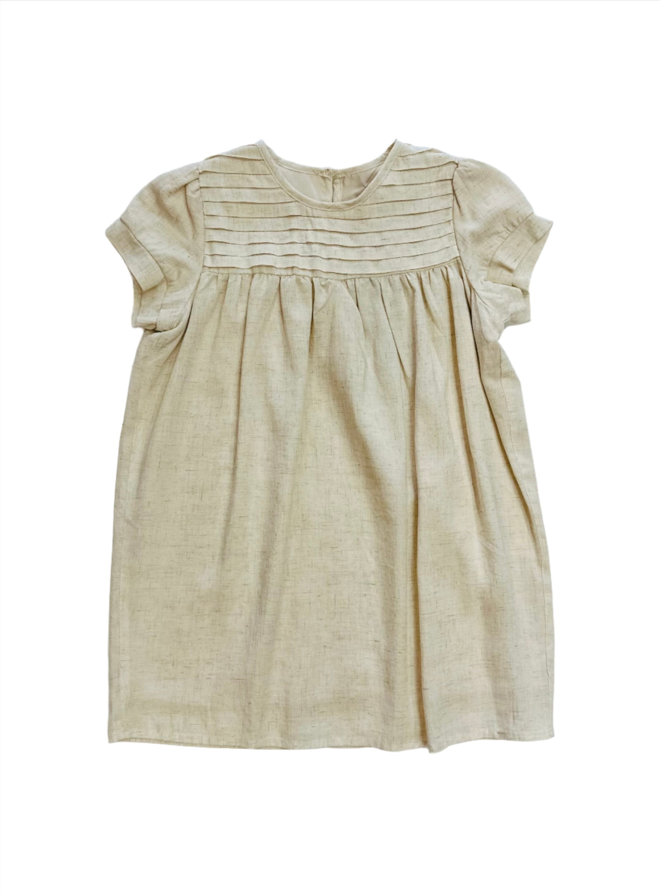 Bace pleated detail dress