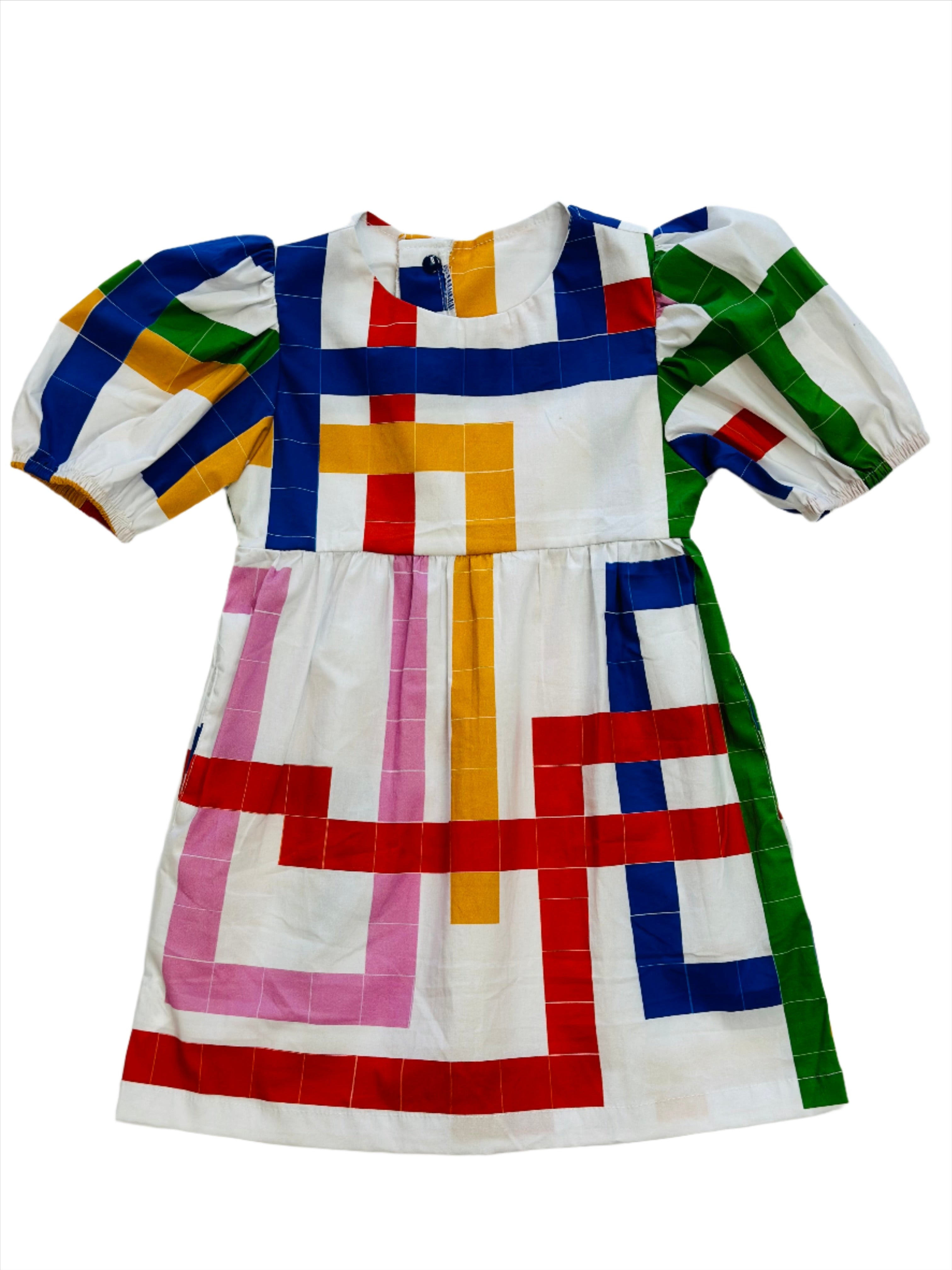 Abril Flores Mil tetris dress