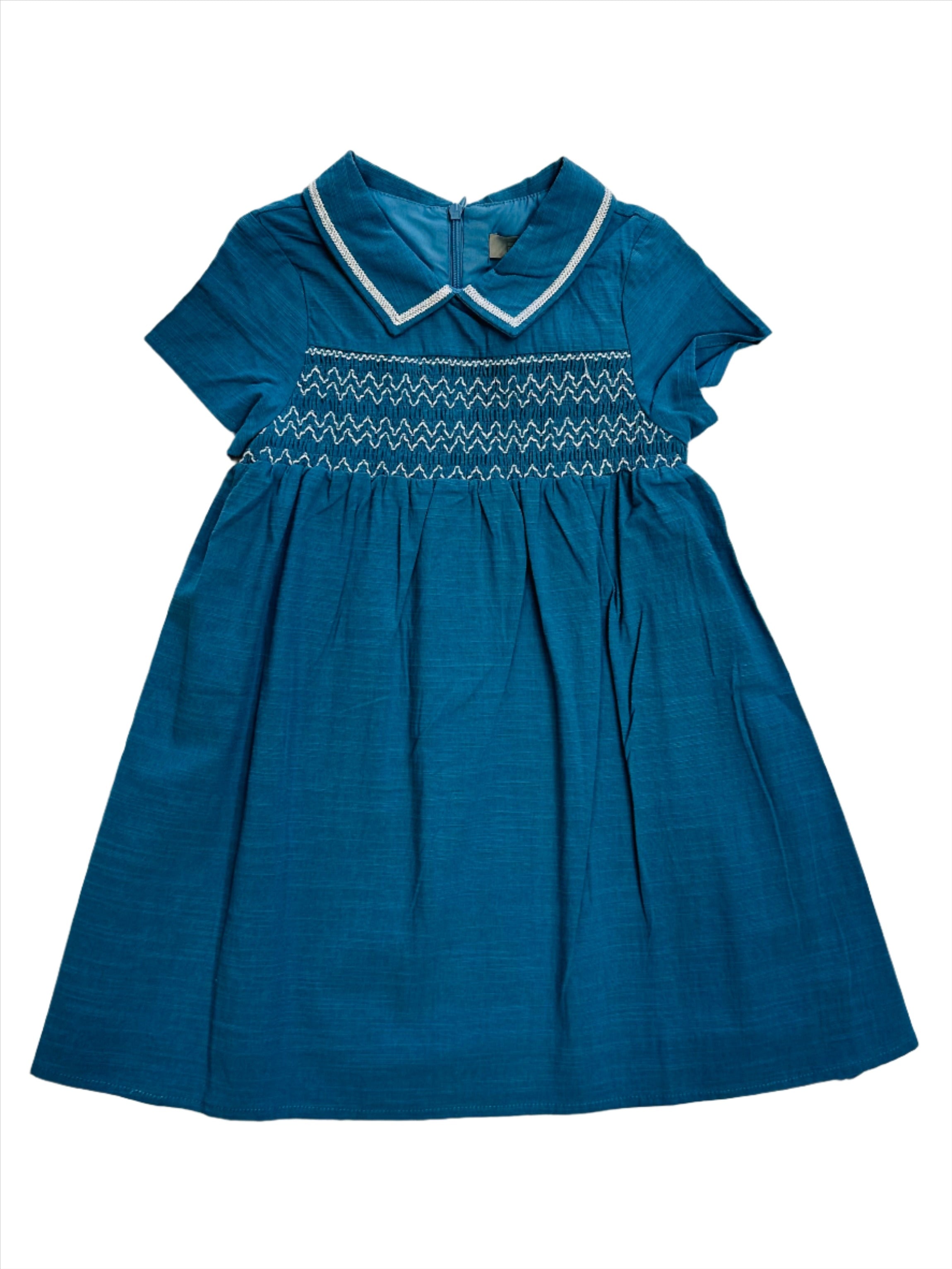 Bace smocked collard dress