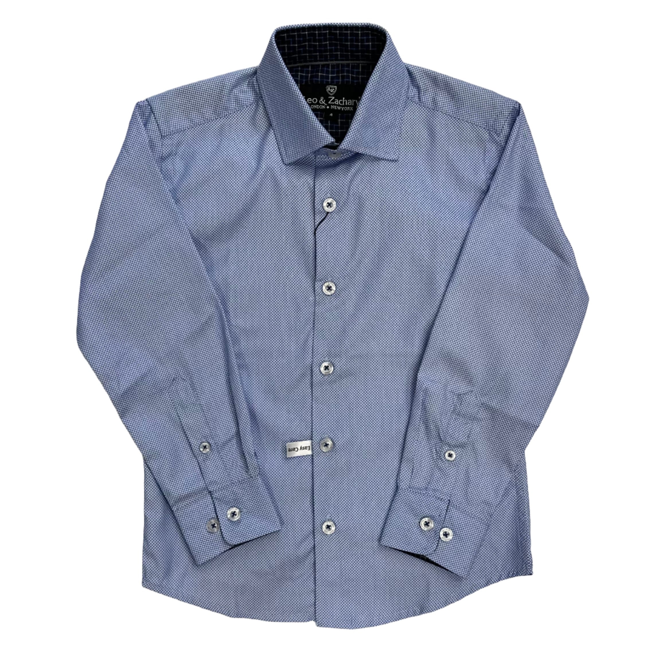 Leo & Zachary royal netting dress shirt