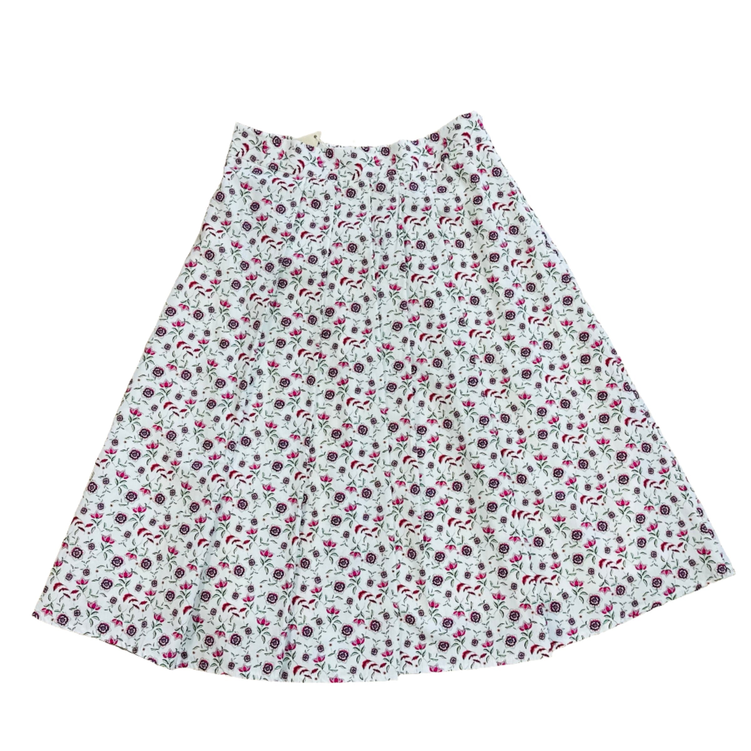 Alitsa blue floral pleated skirt