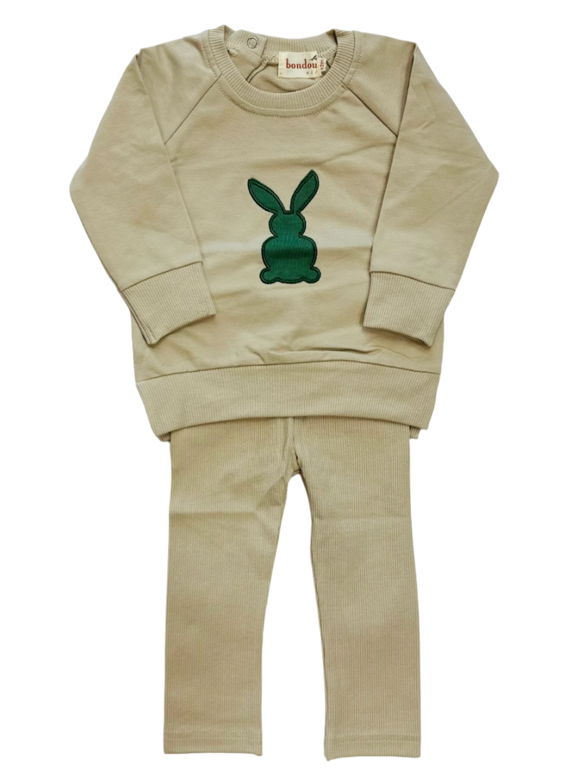 green bunny 2 pc set