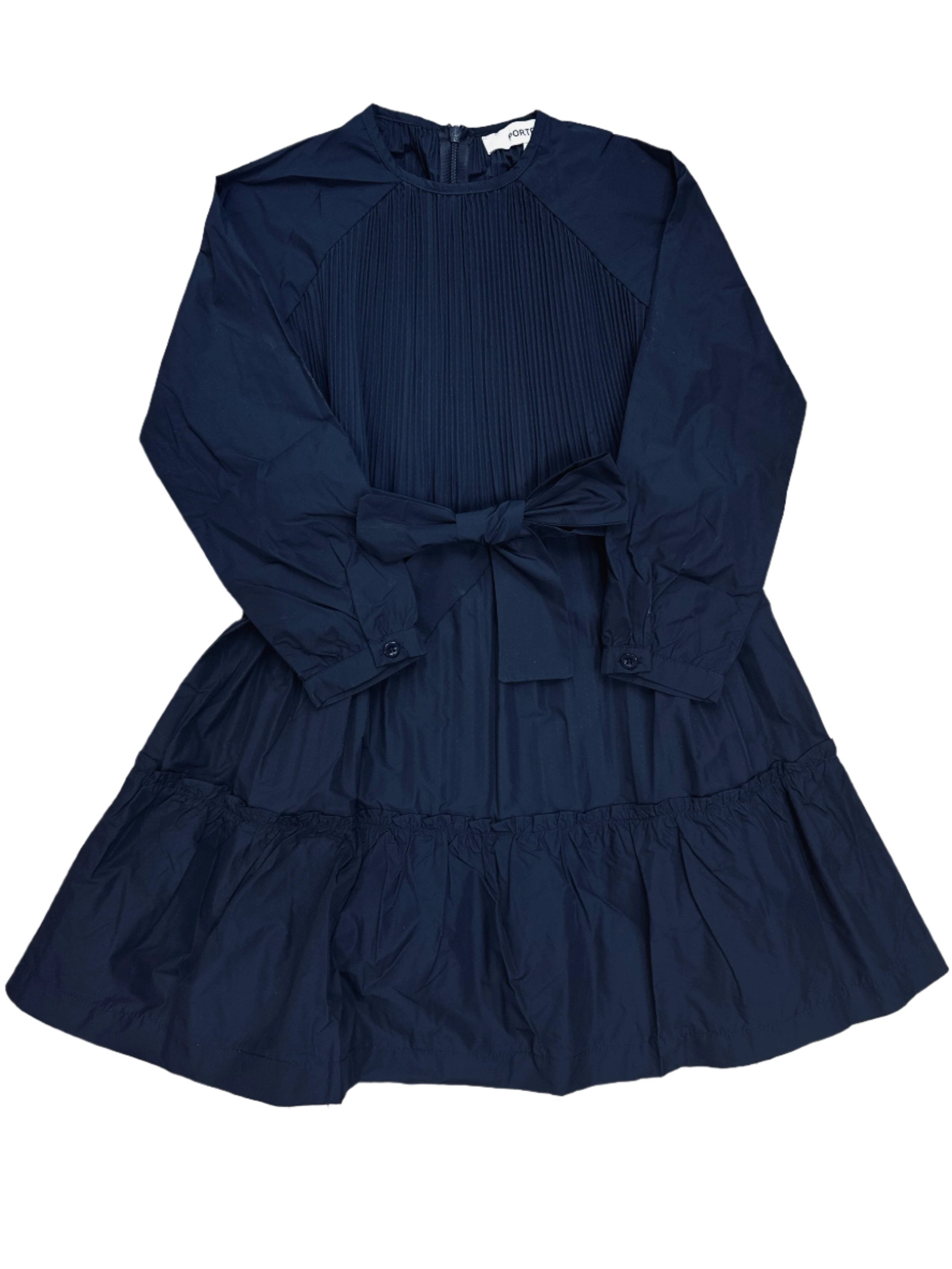 navt pleated tiered dress