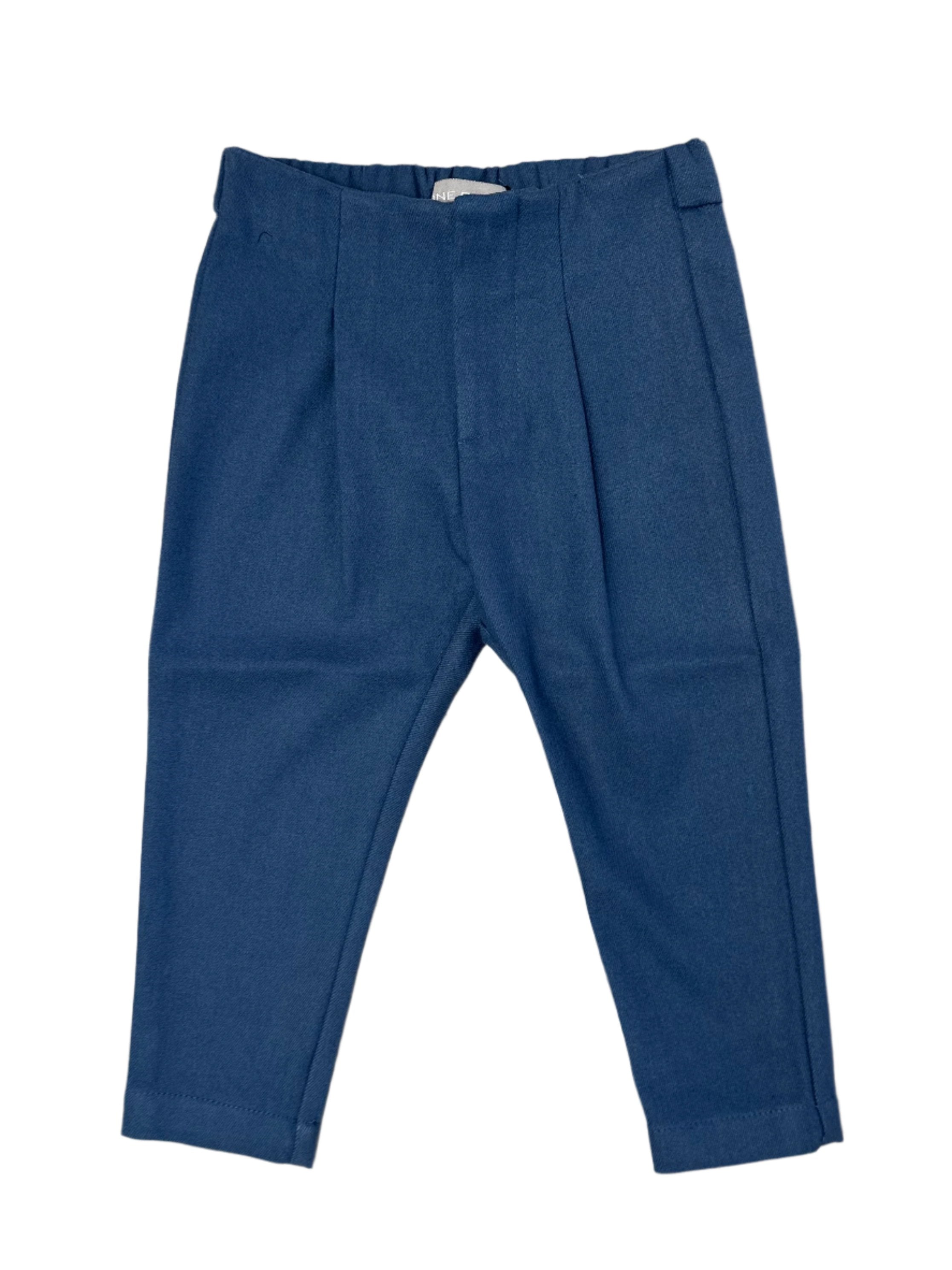 blue wool pants