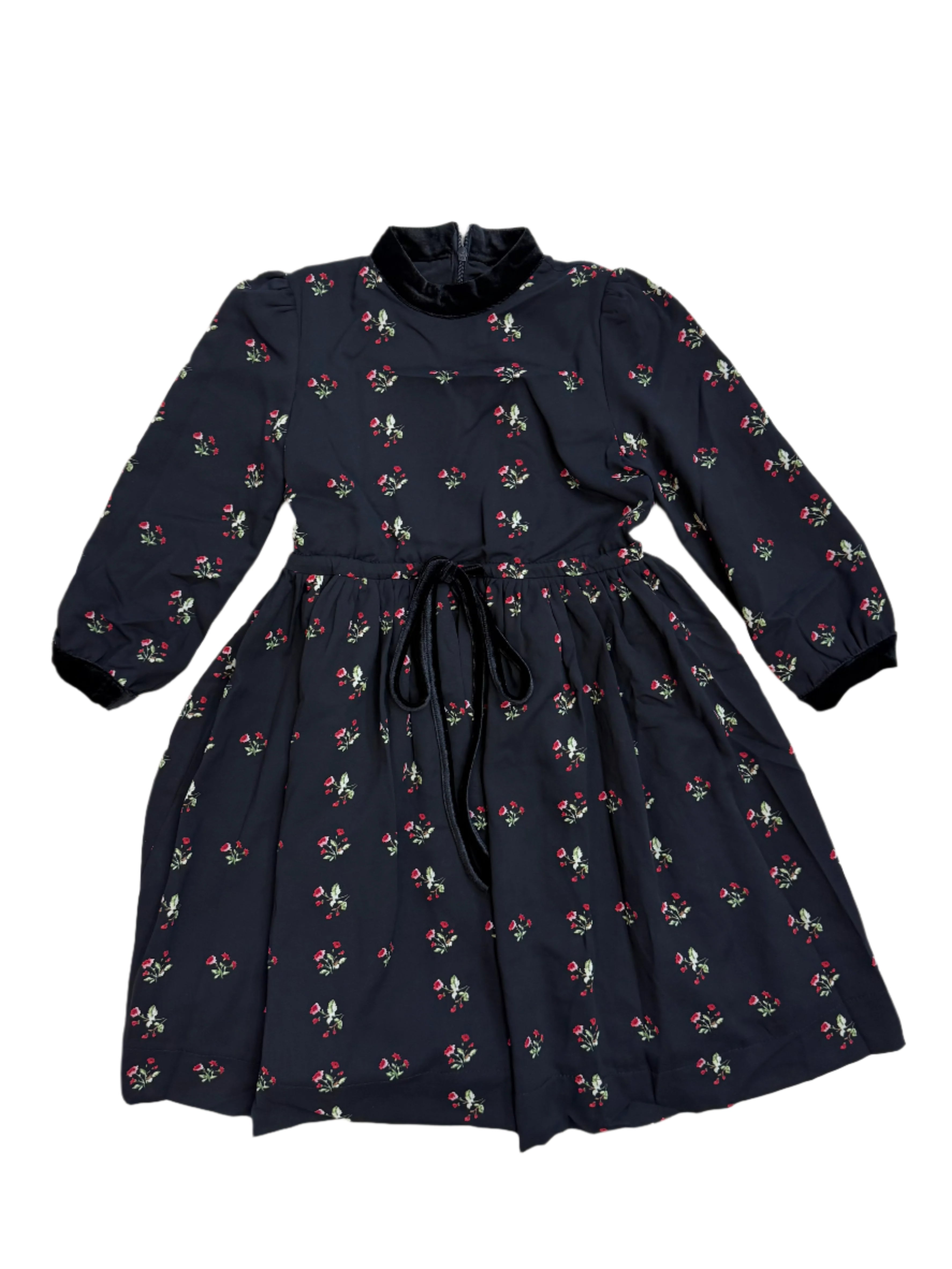 BUDS WAISTED DRESS