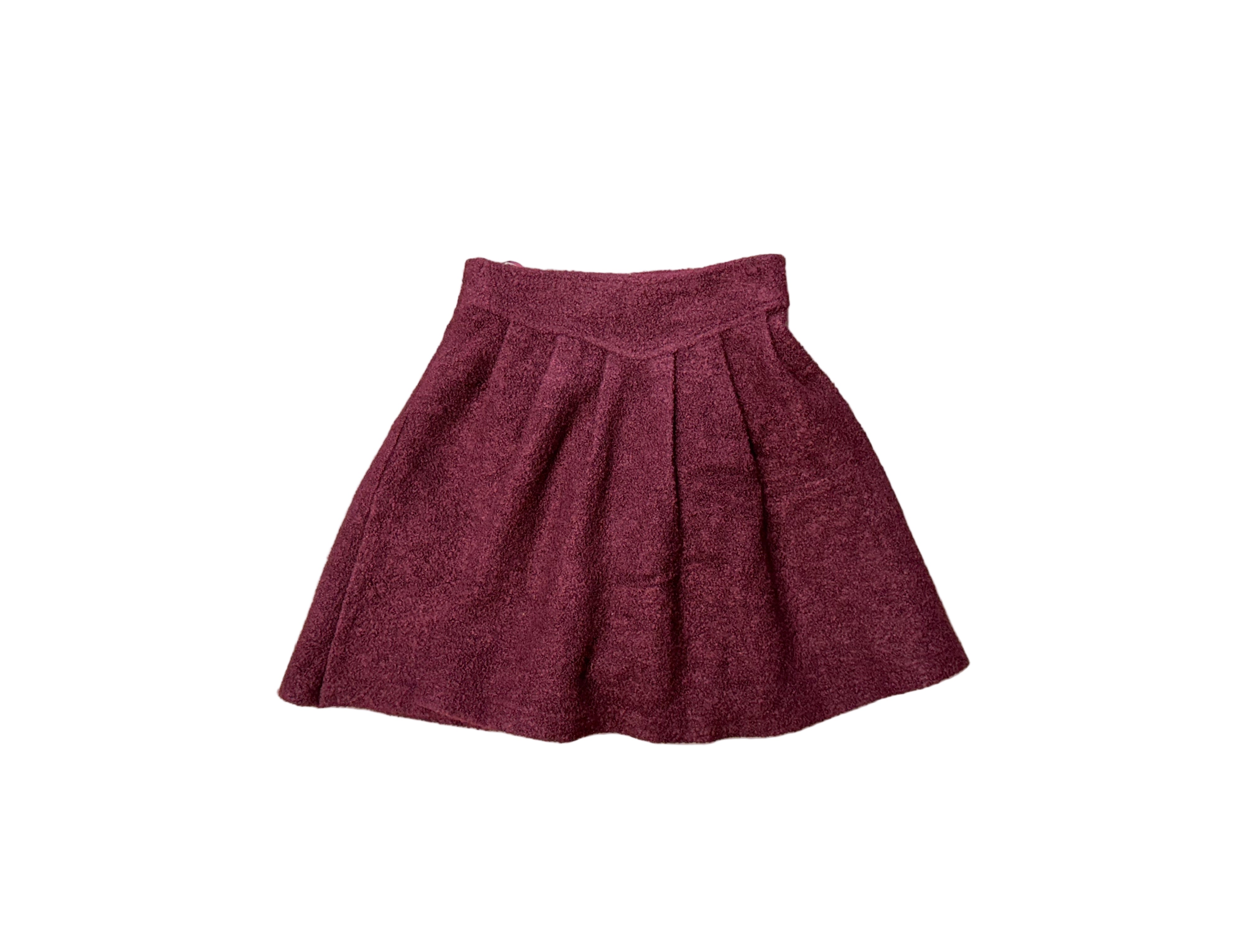 regina wool pleated skirt