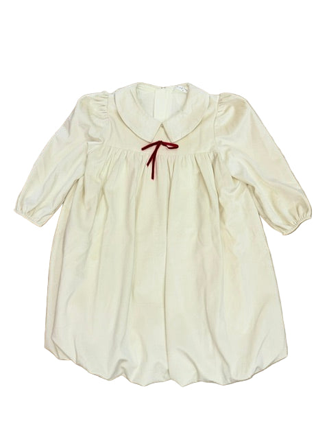 IVORY VELVET DRESS