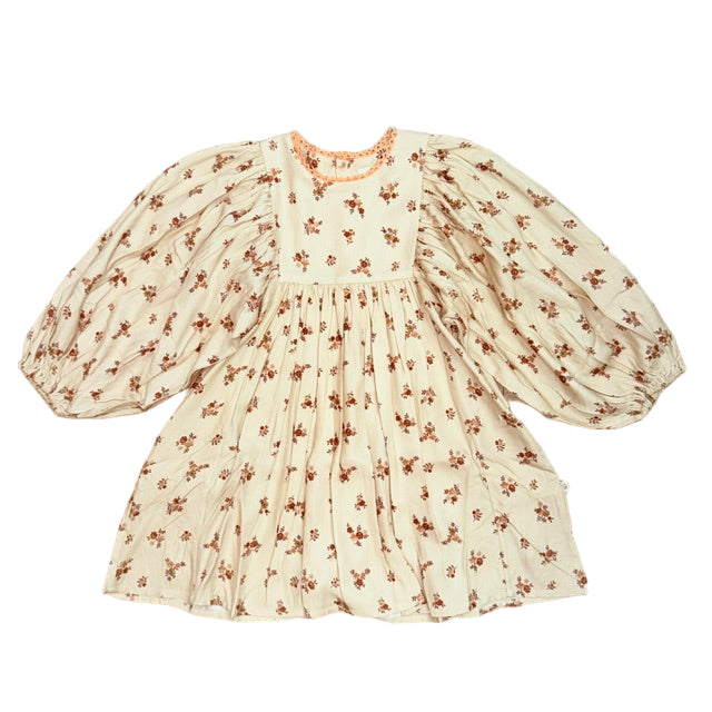 belle dress ditzy bouquet cream