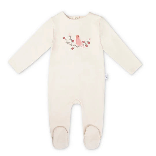 Mauve bird footie