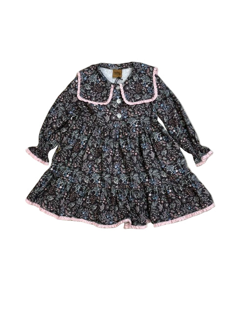 Printed collared dress