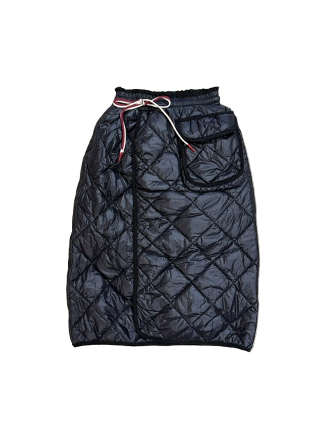 Wrap quilted skirt