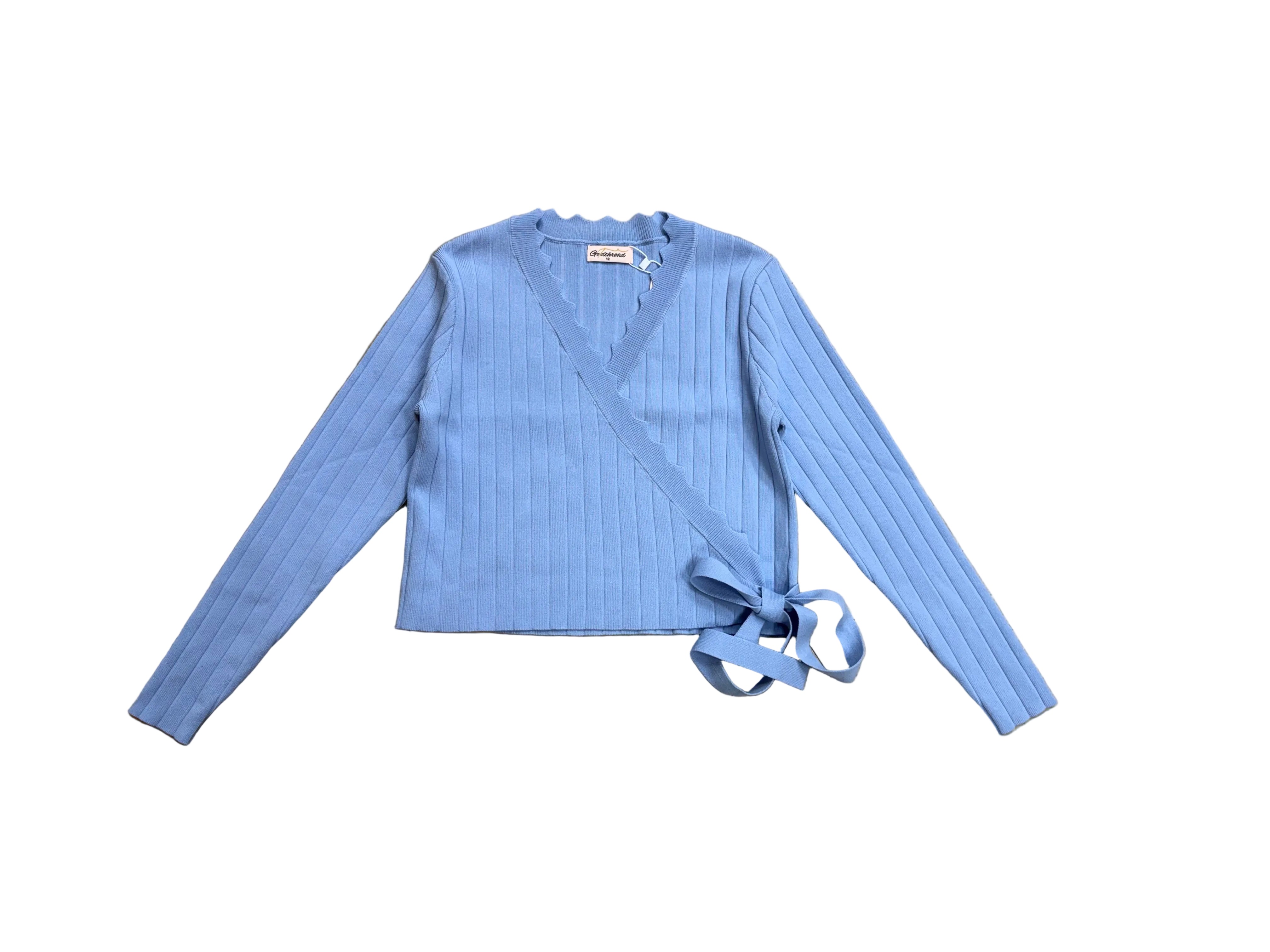 Light blue wrap cardigan