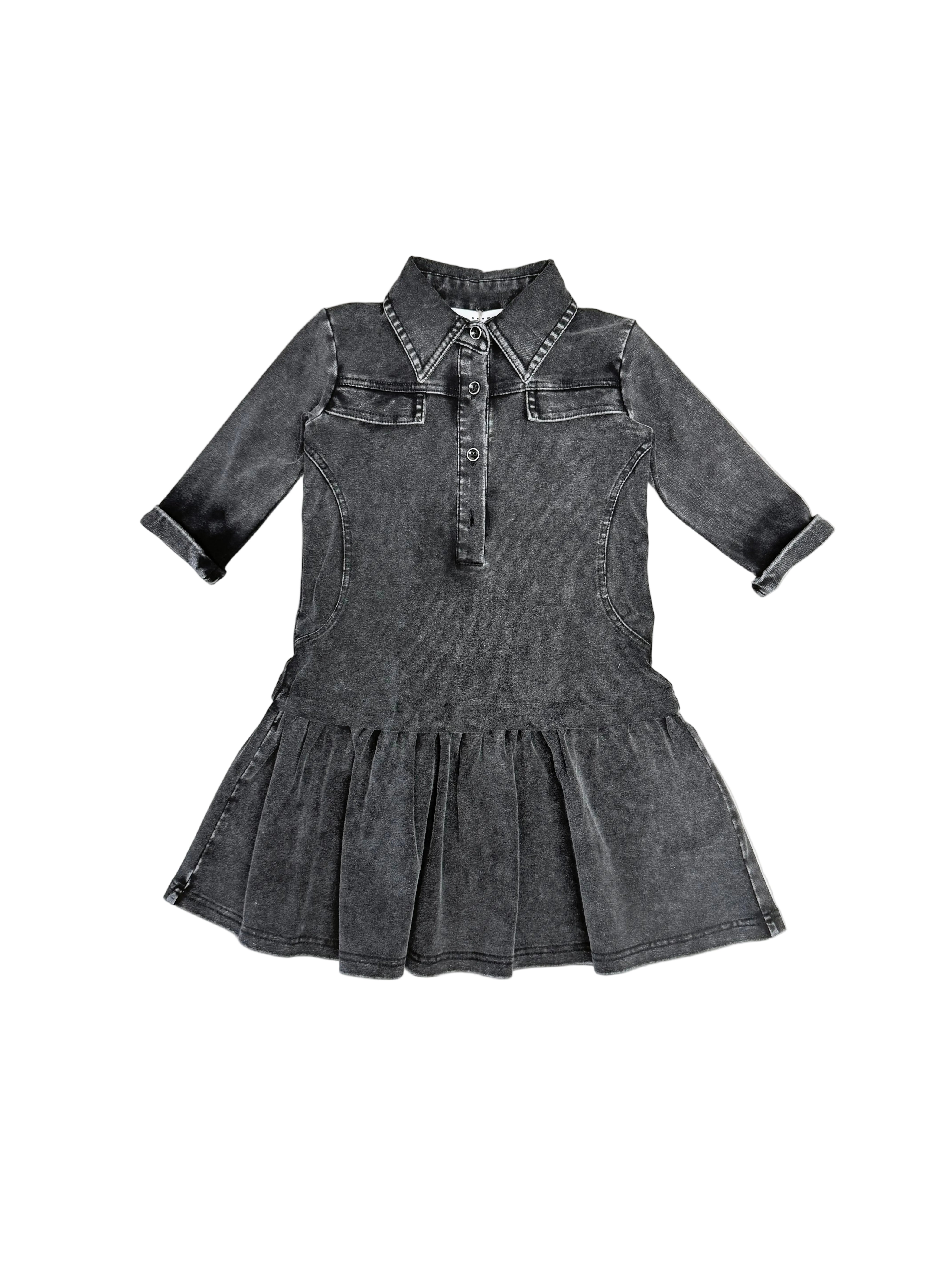 Acid Wash Low Waisted Dress