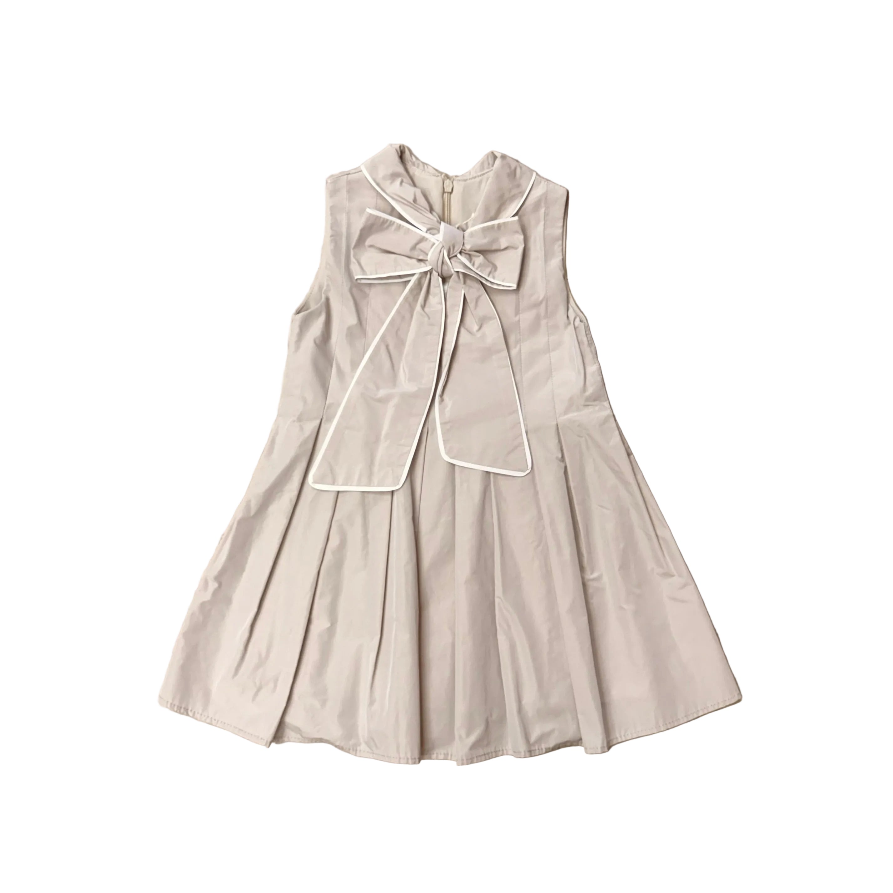 Beige Neck Bow Jumper