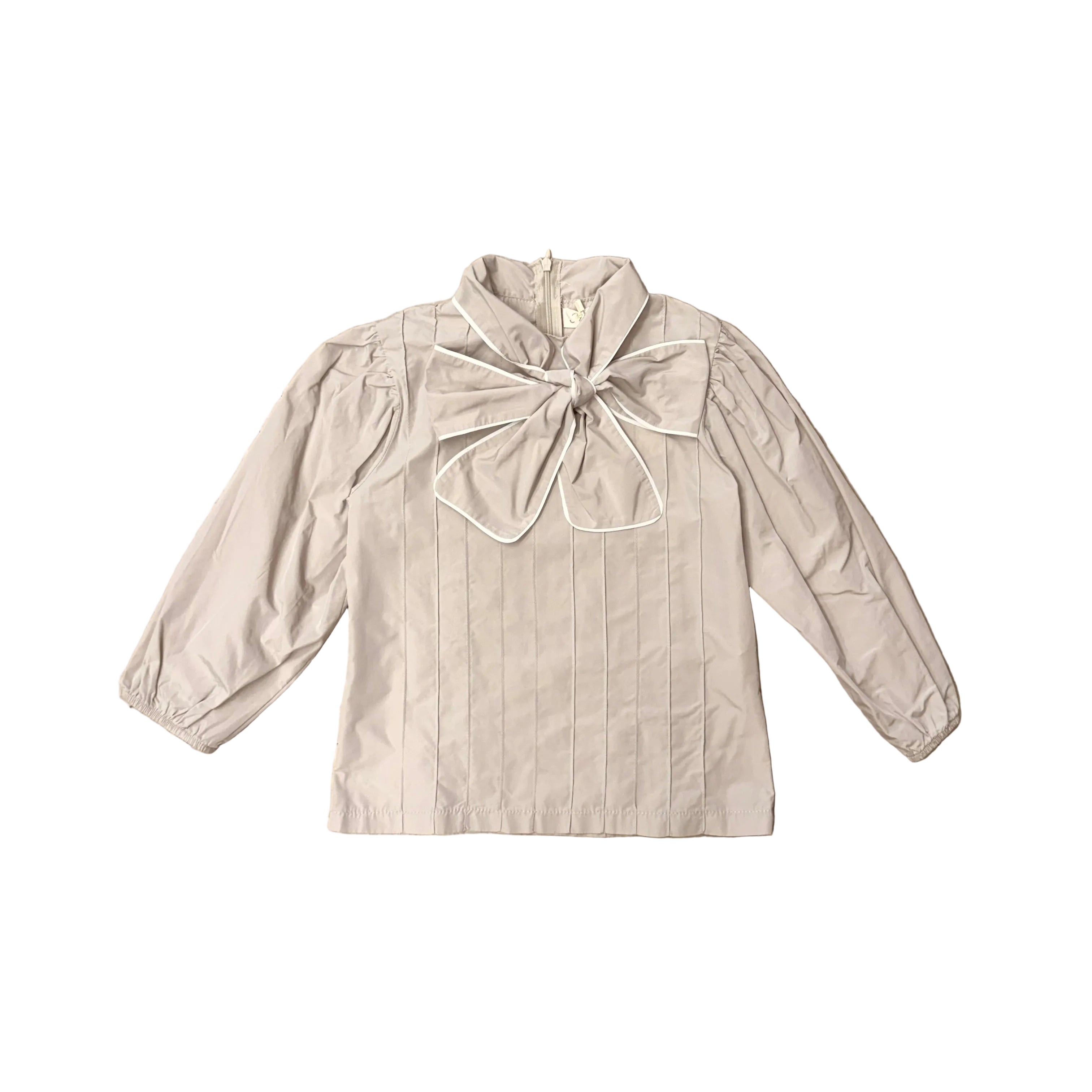 Beige Bow Top