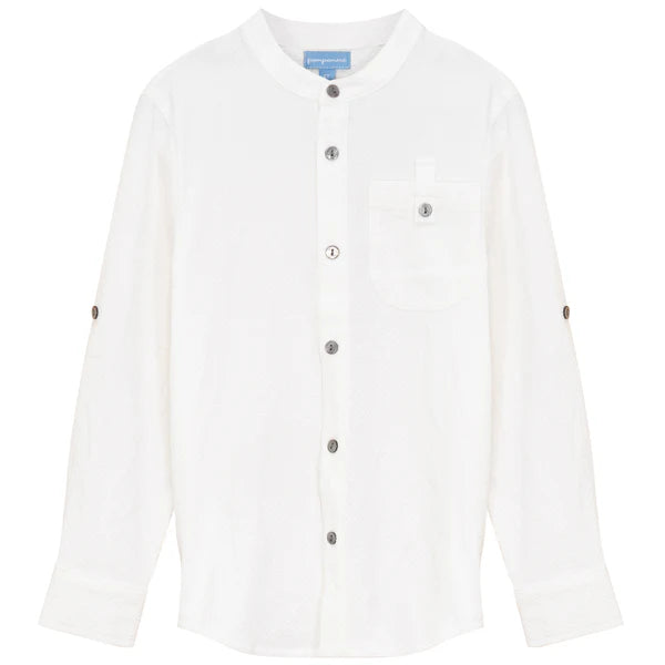 Textured white shirt