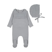 Knit Bibette Footie