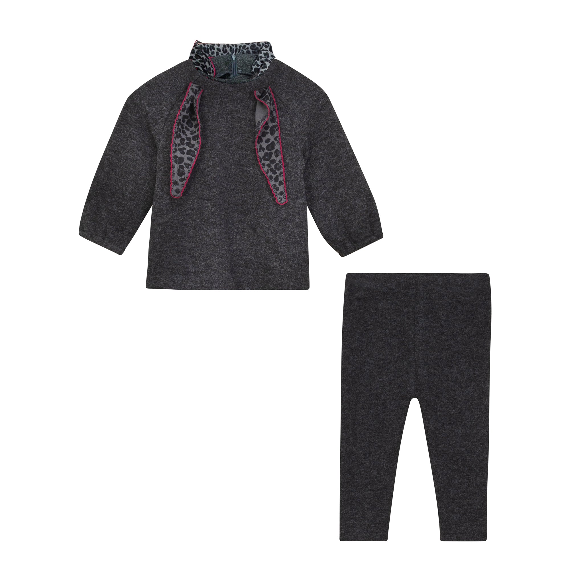 tie detail knit set