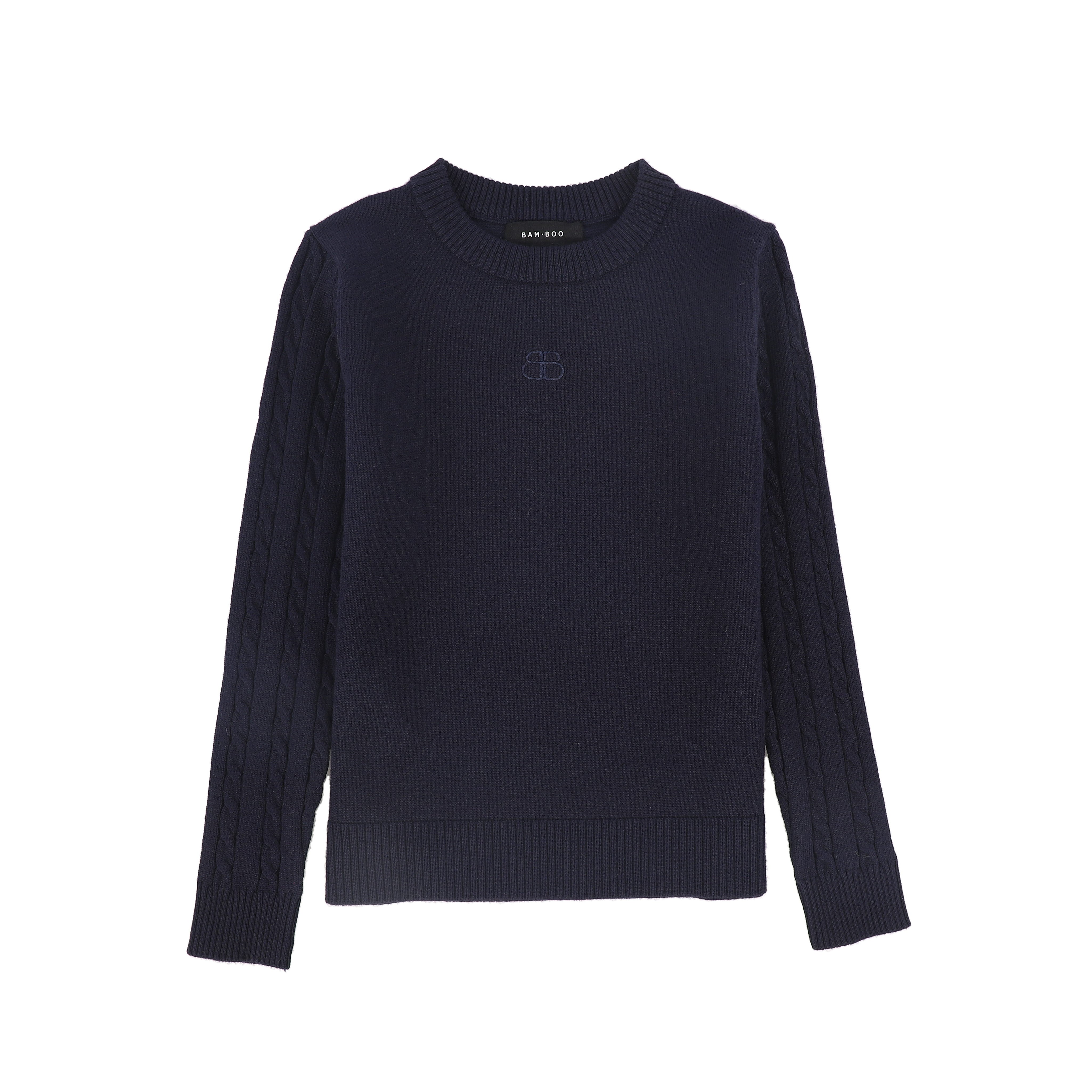 NAVYCABLEKNITSLEEVELOGOSWEATER2068501.jpg