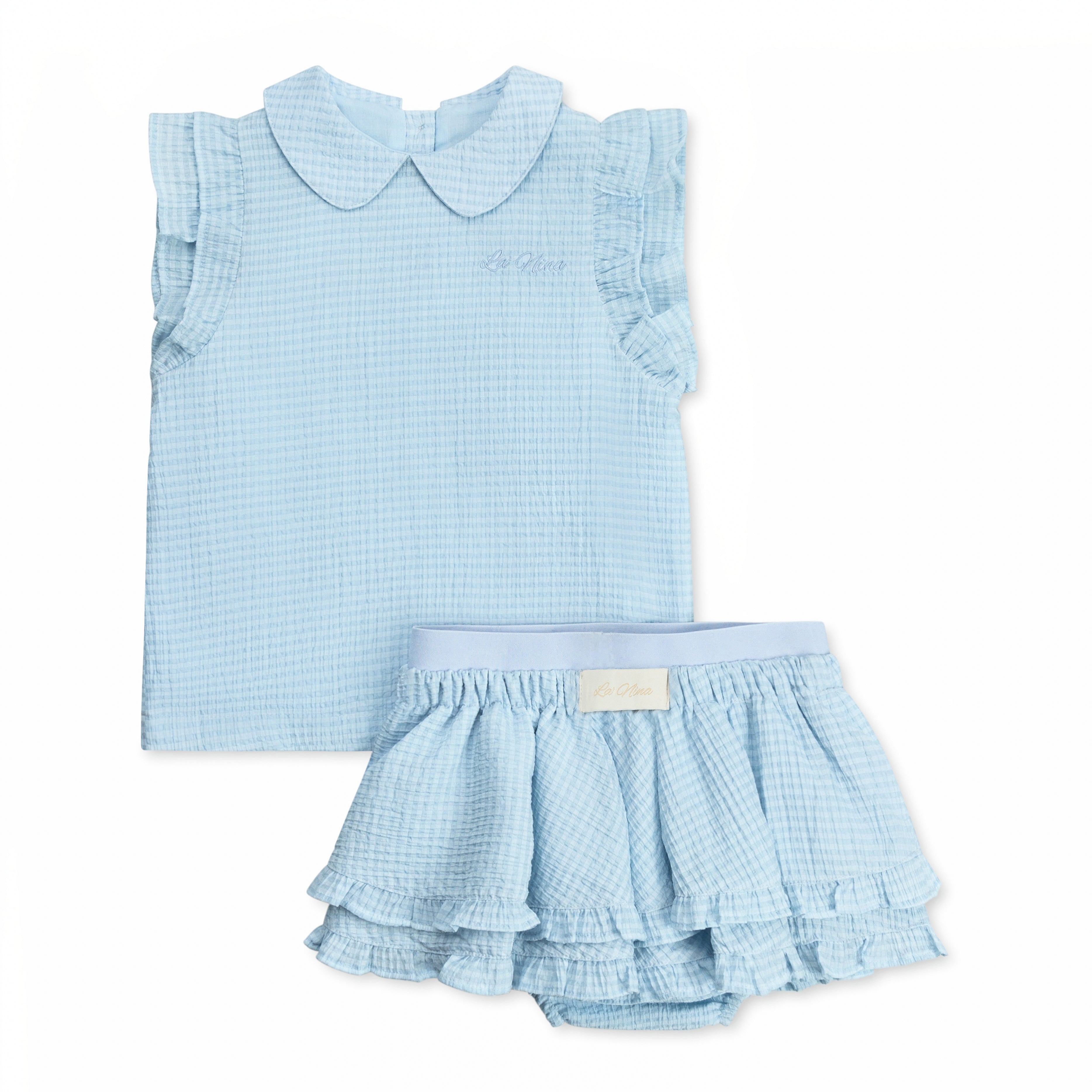 Gingham Girls Ruffle 2 Piece