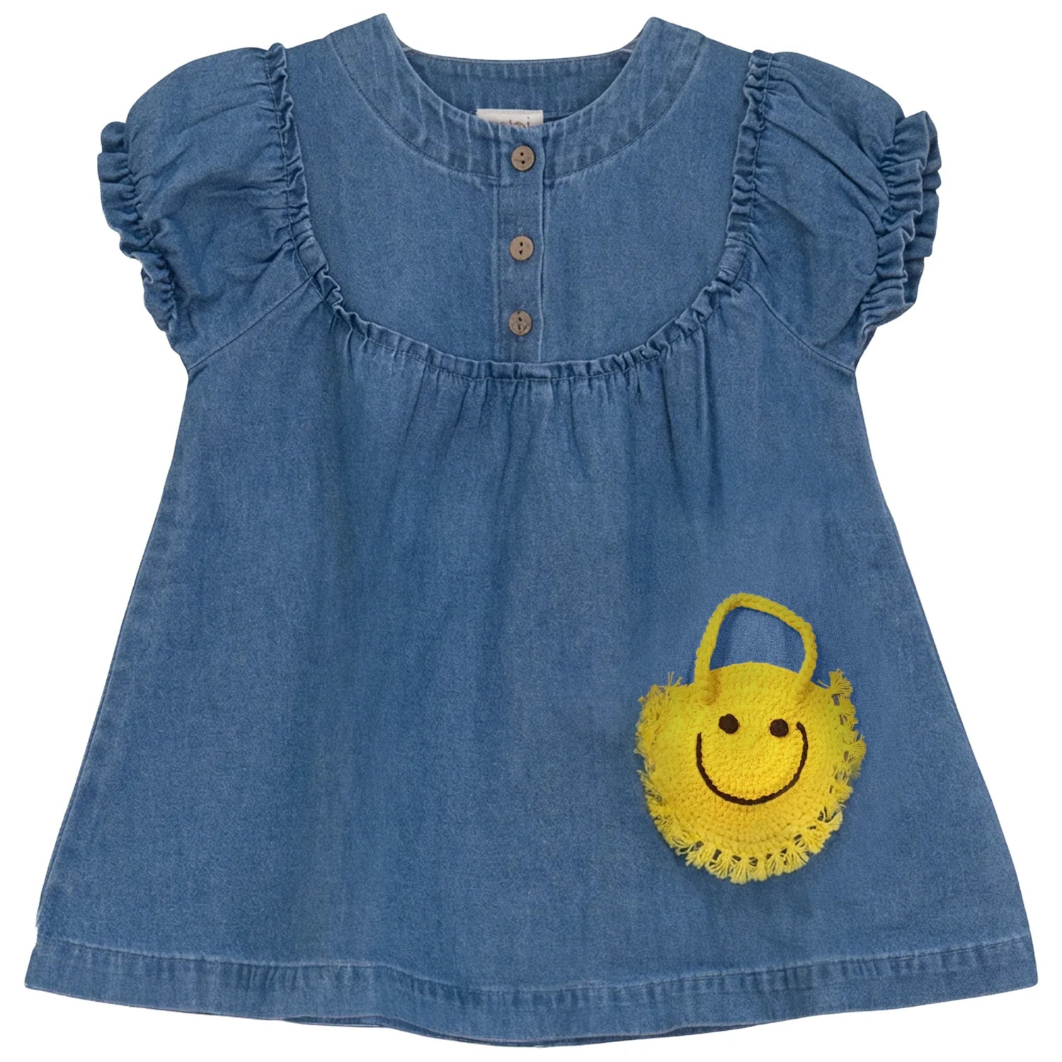 Smiley Denim Dress