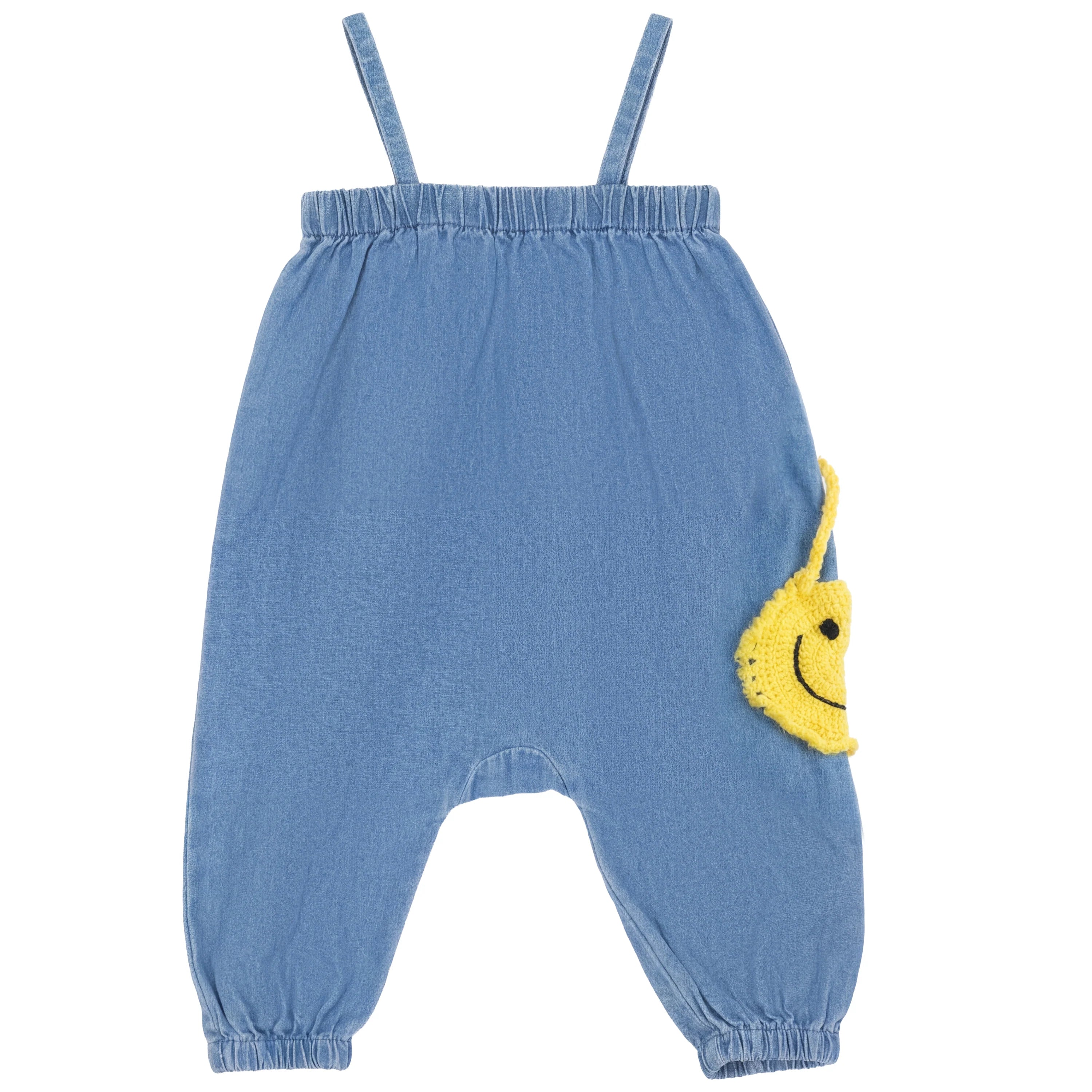 Smiley Denim Romper