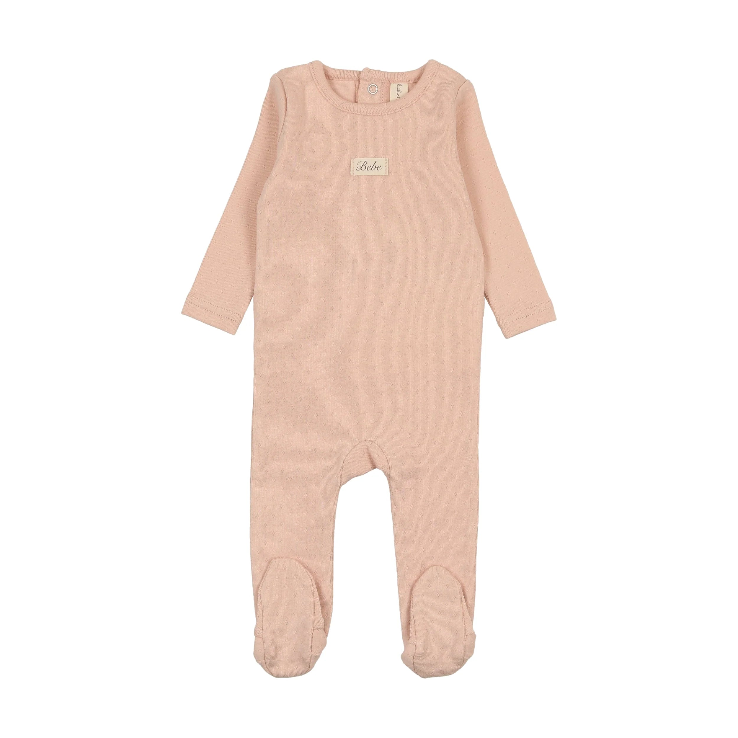 Pointelle bebe footie