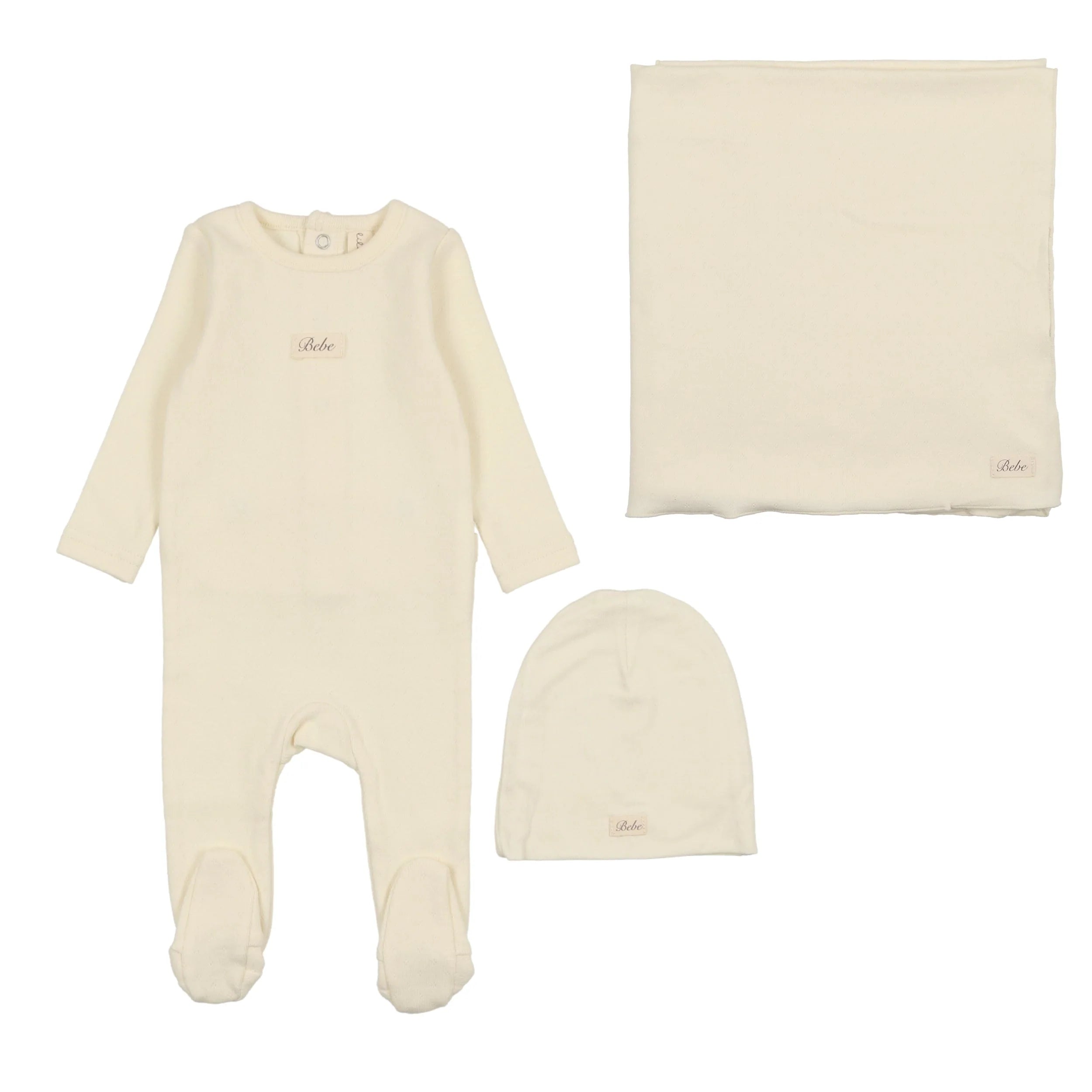Pointelle baby layette set