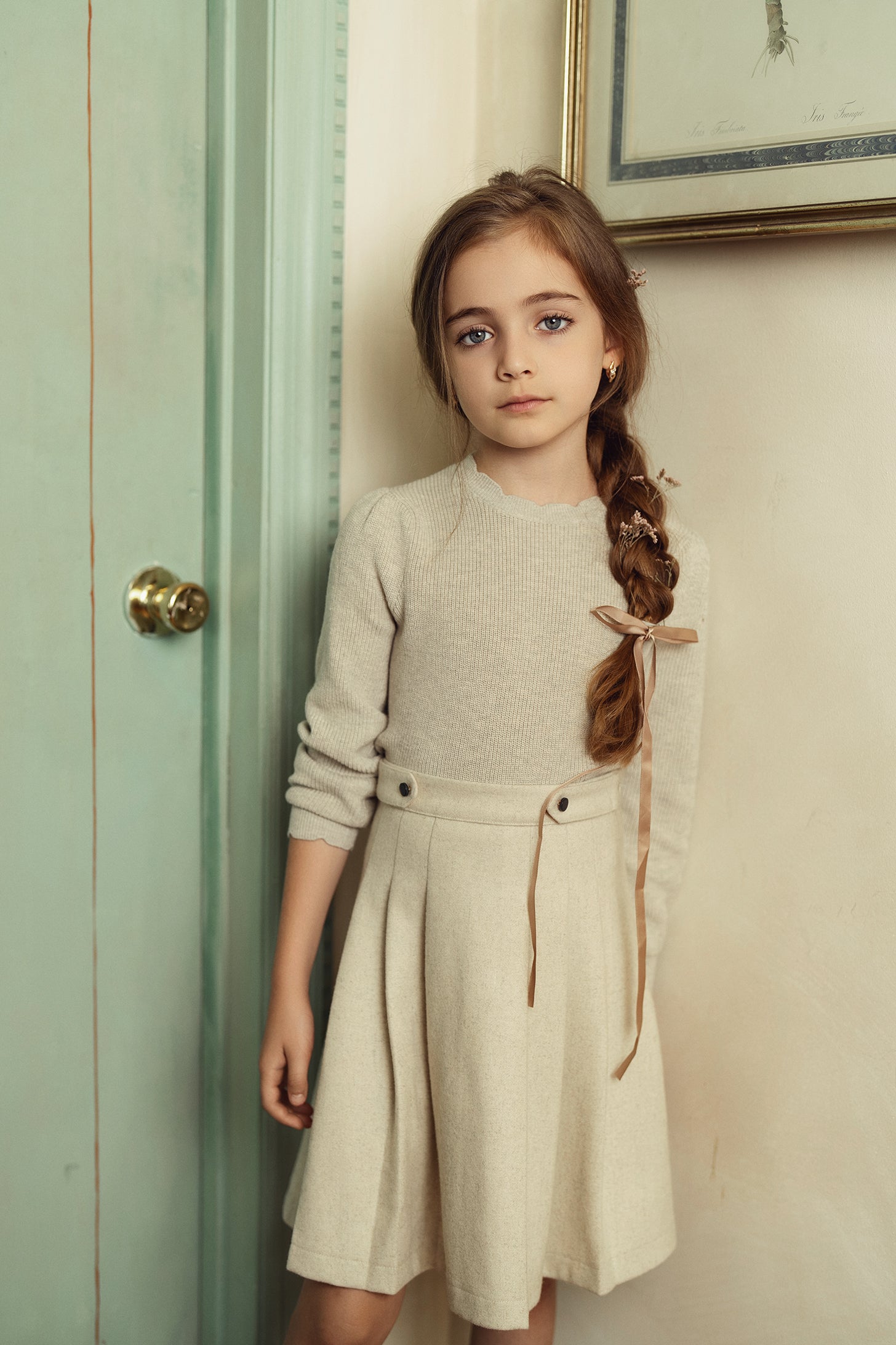pleated skirt set
