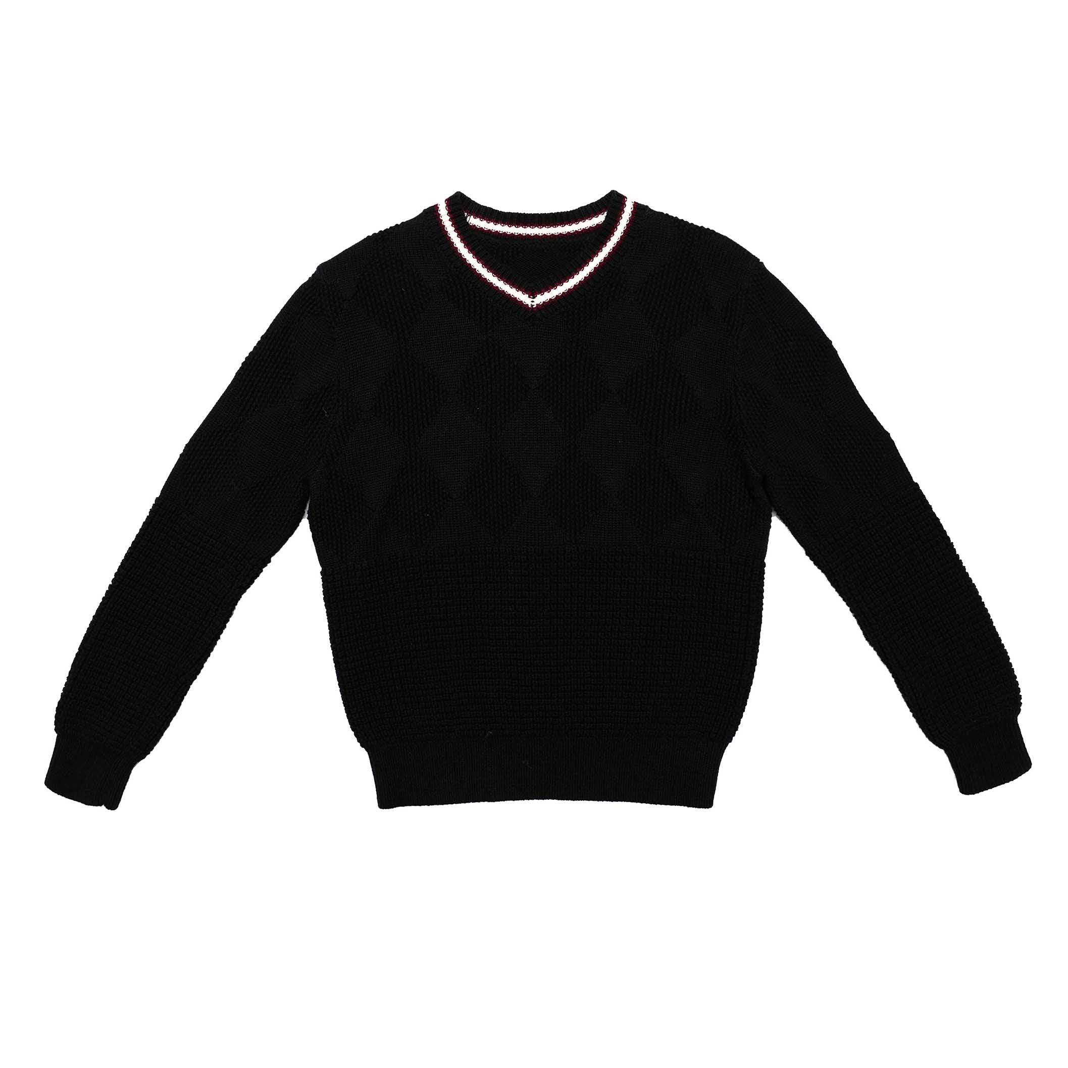 Textured arygle sweater