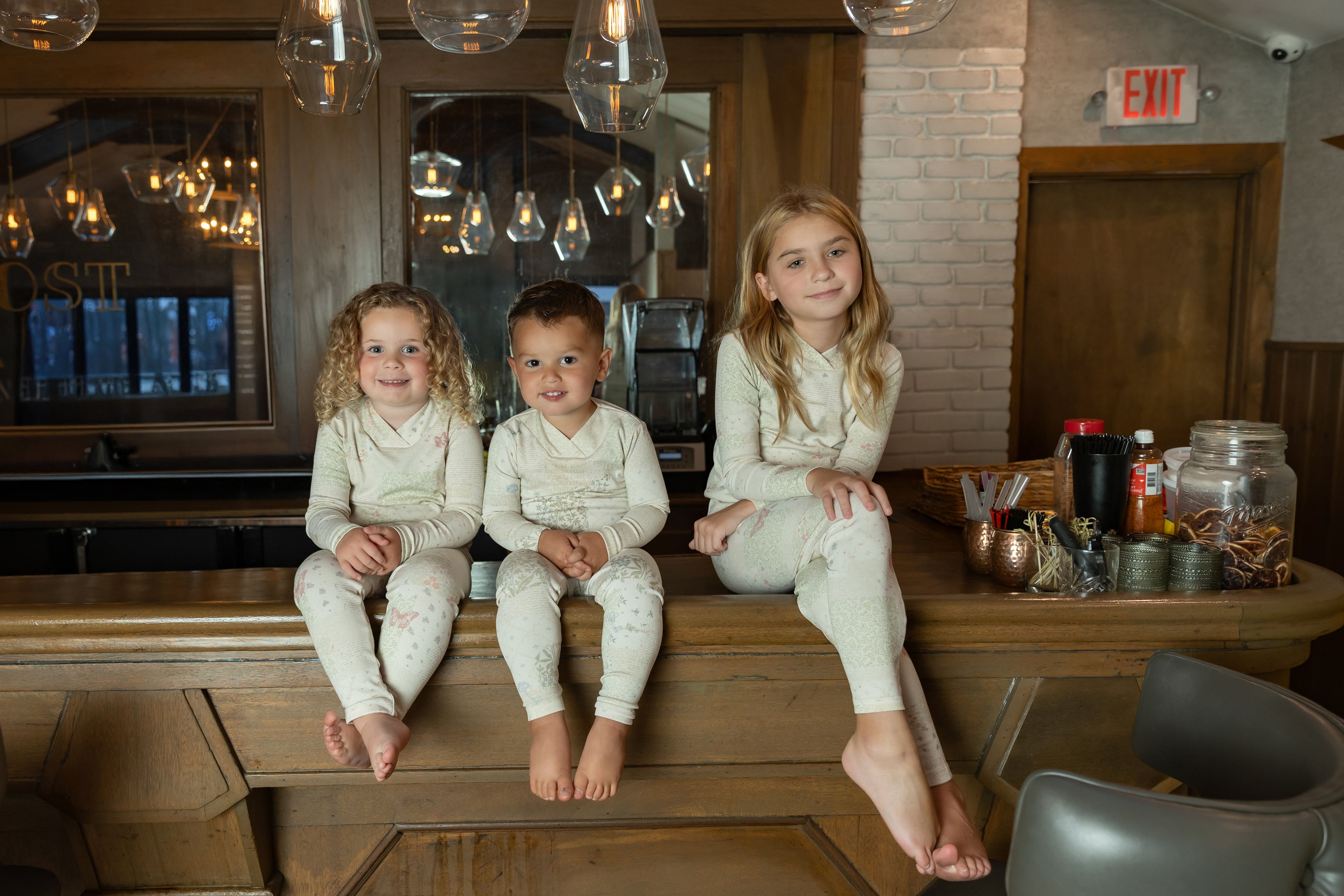 organic paper print loungewear