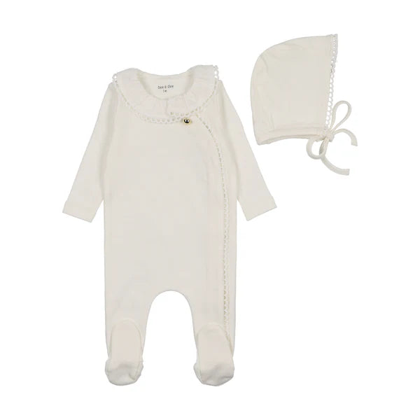Pleated Collar Footie