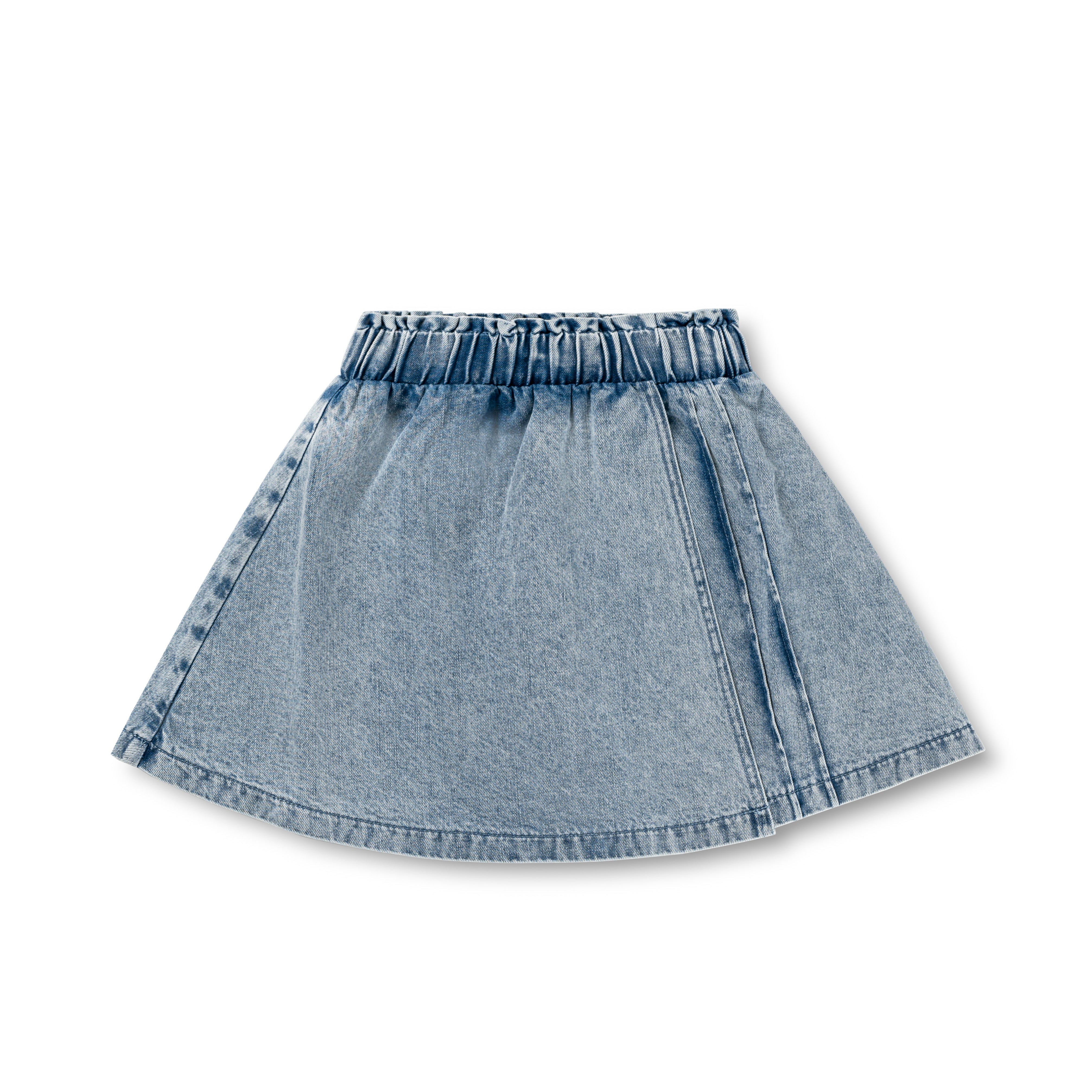 Wrap Denim Skirt