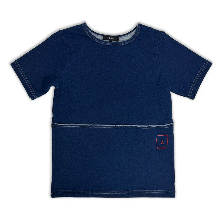 Navy Soltaire Tee