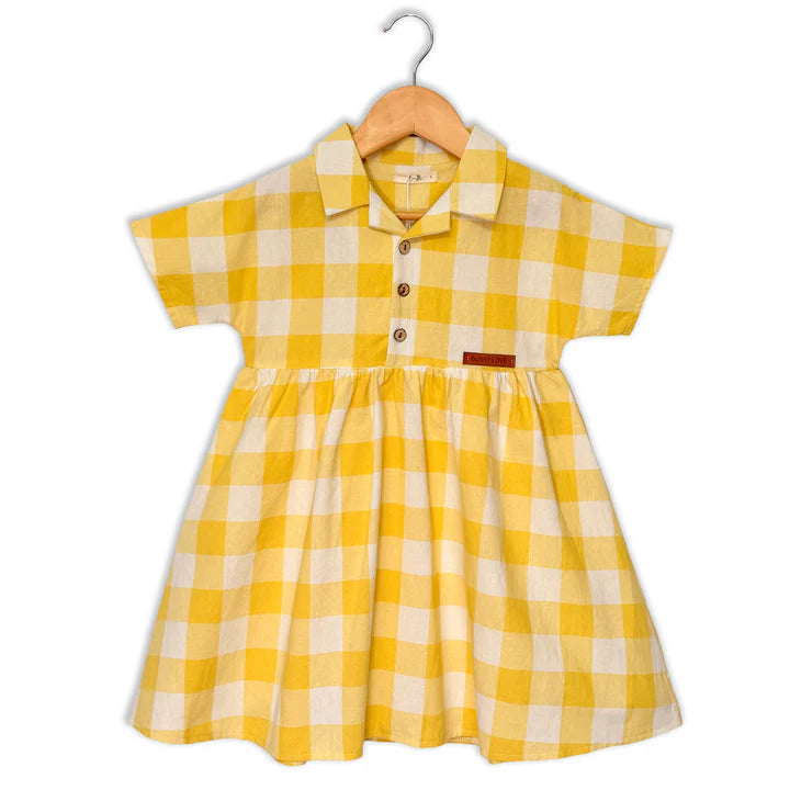 Yellow Gingham Dress