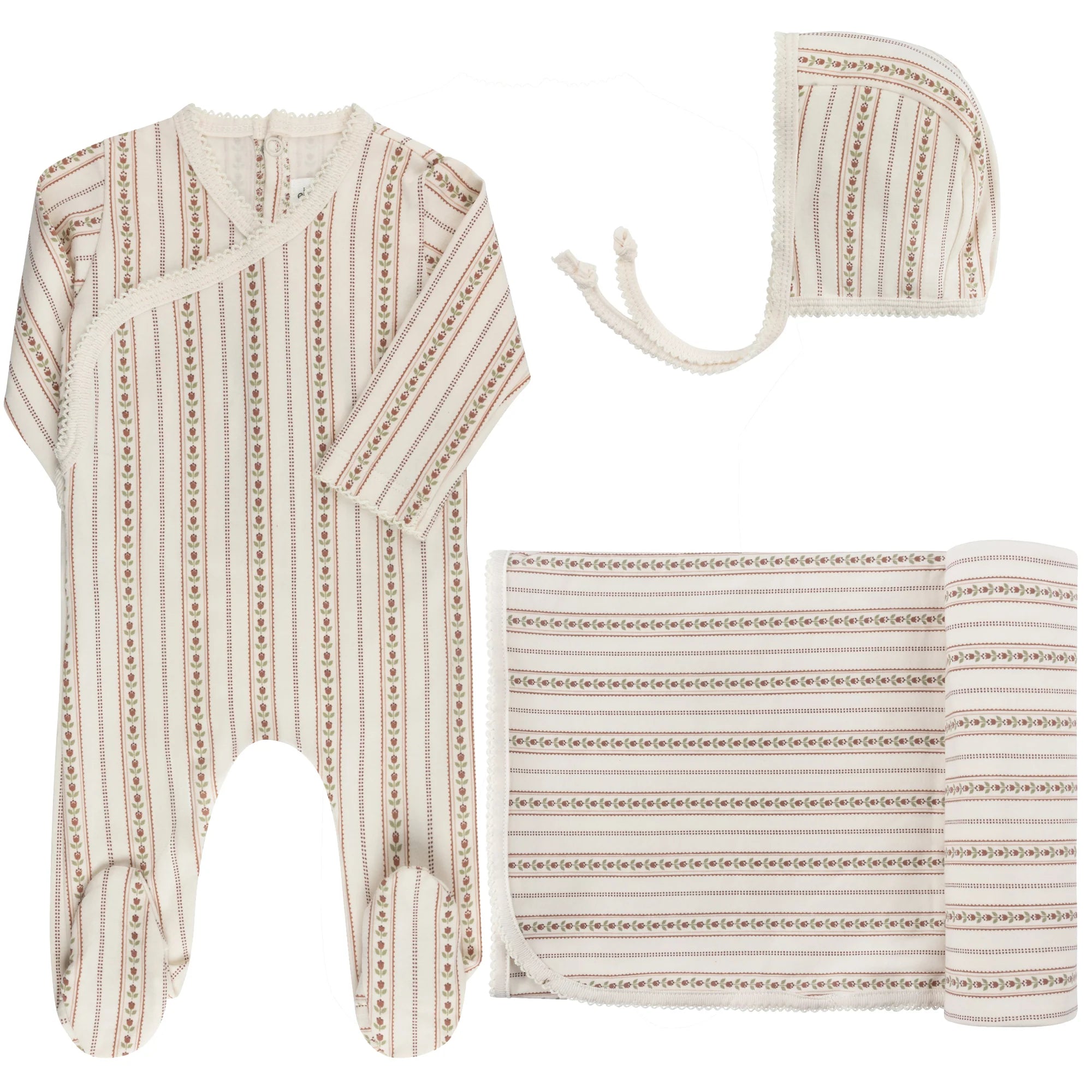 Linear Tulip Layette Set