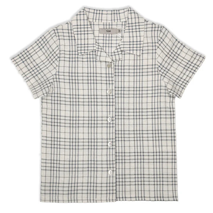 Searsucker Checked SS shirt
