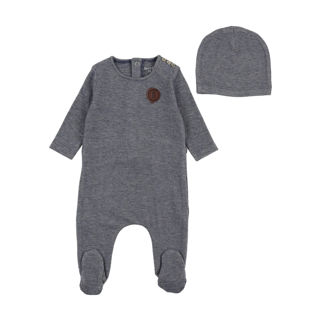 Snuggle soft captain blue footie