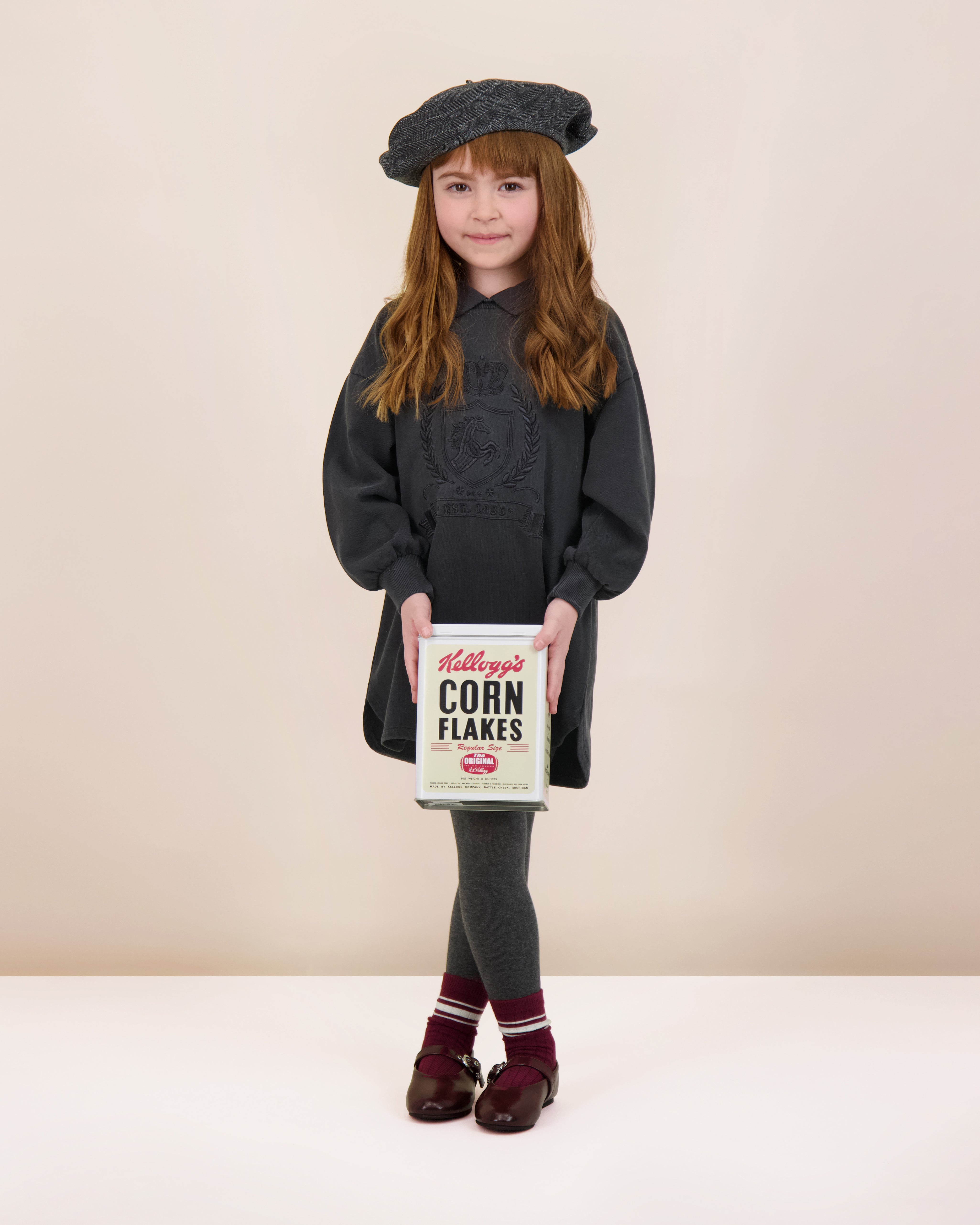 EMBLEM SWEATSHIRT DRESS