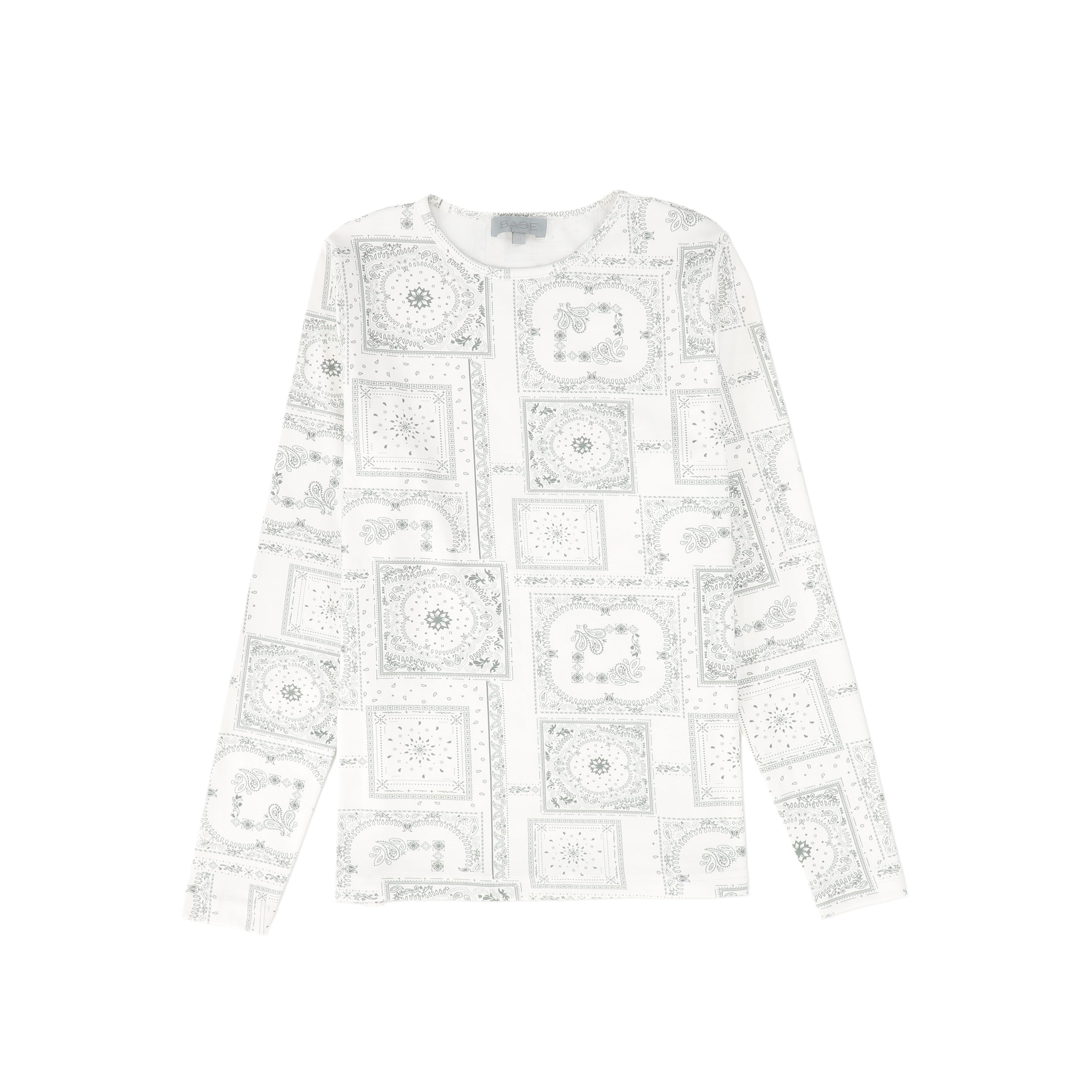 paisley print tee