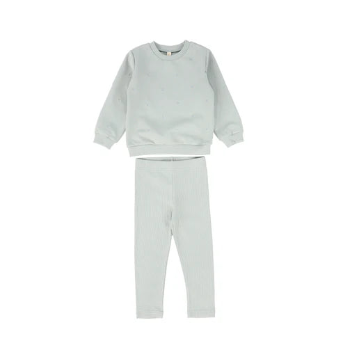 sage bird sweatshirt set