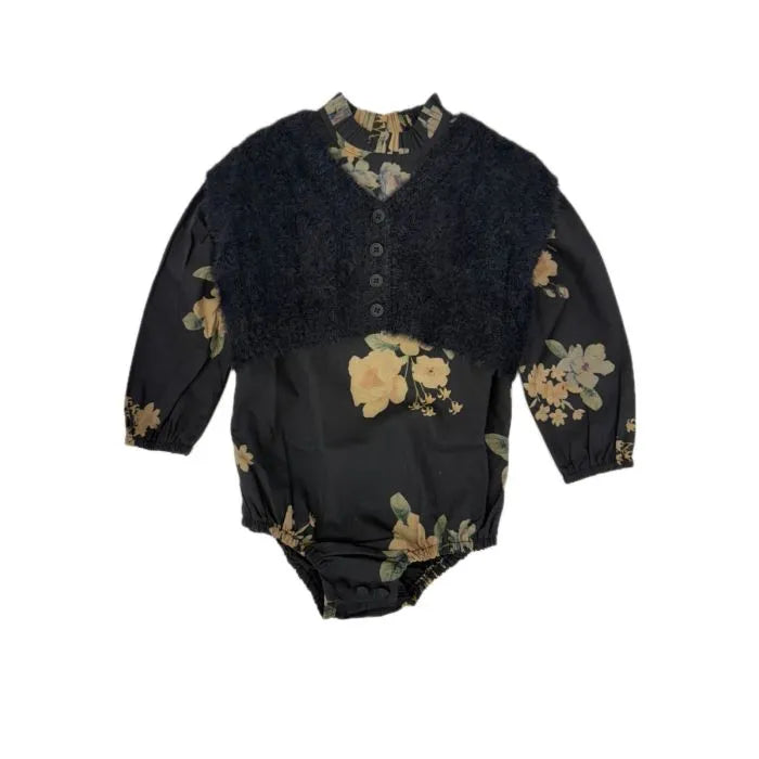 pima romper w/ vest
