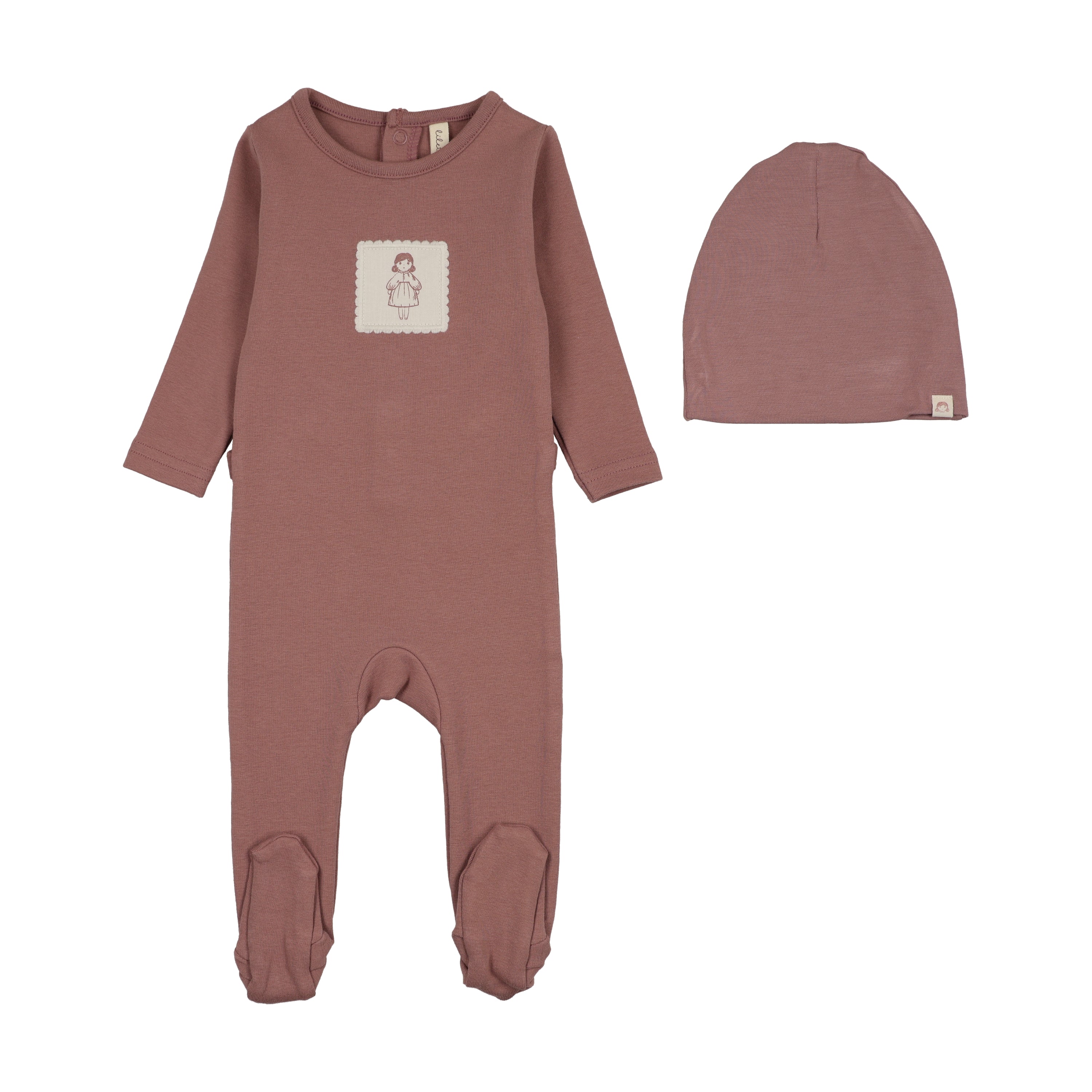Graphic Tag Footie Set