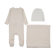 Gem stripe layette set
