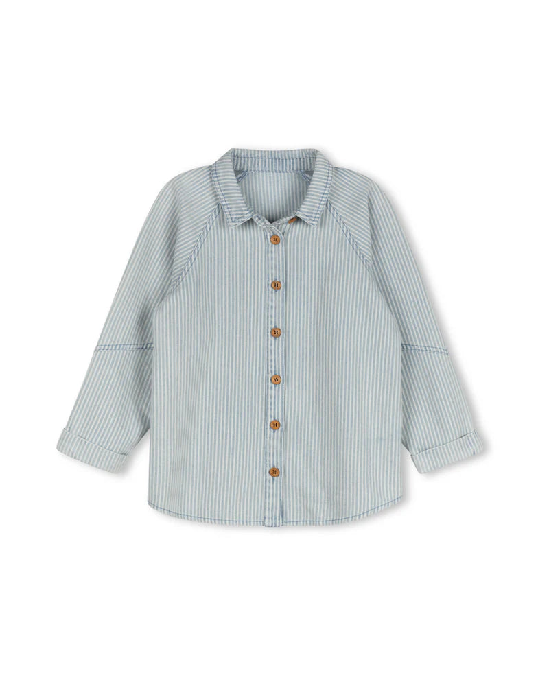 zeno striped denim shirt