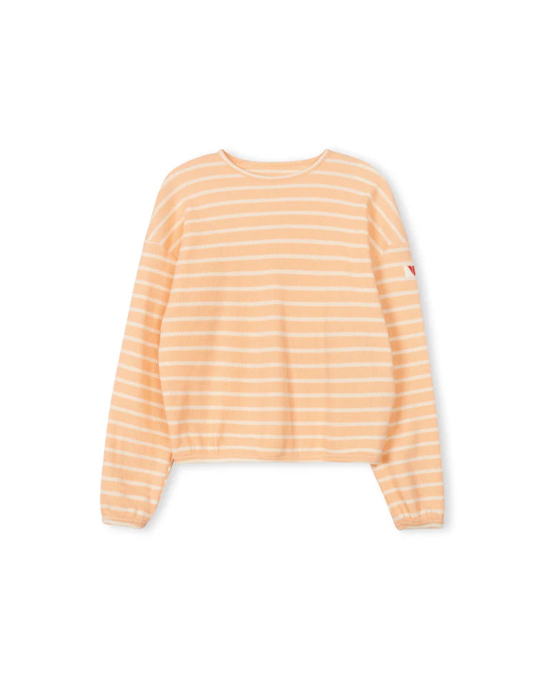 striped waffle tee